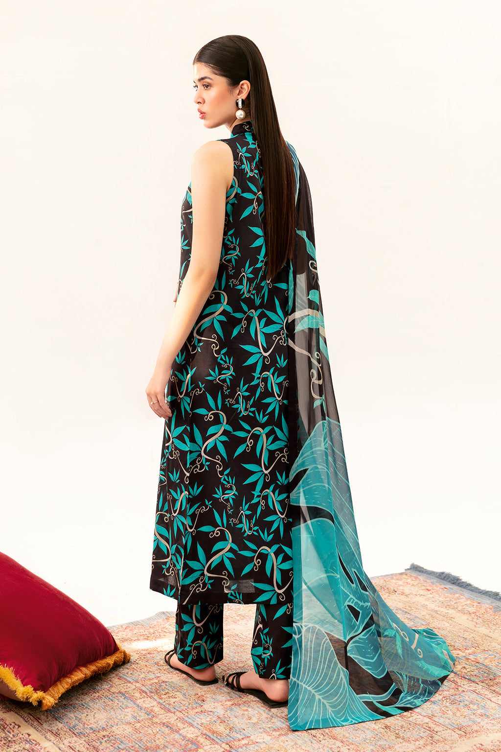 Afsanah | Ready to Wear | Black Splash AP-08 - Official Afsanah stockist in UK - Sakeena London