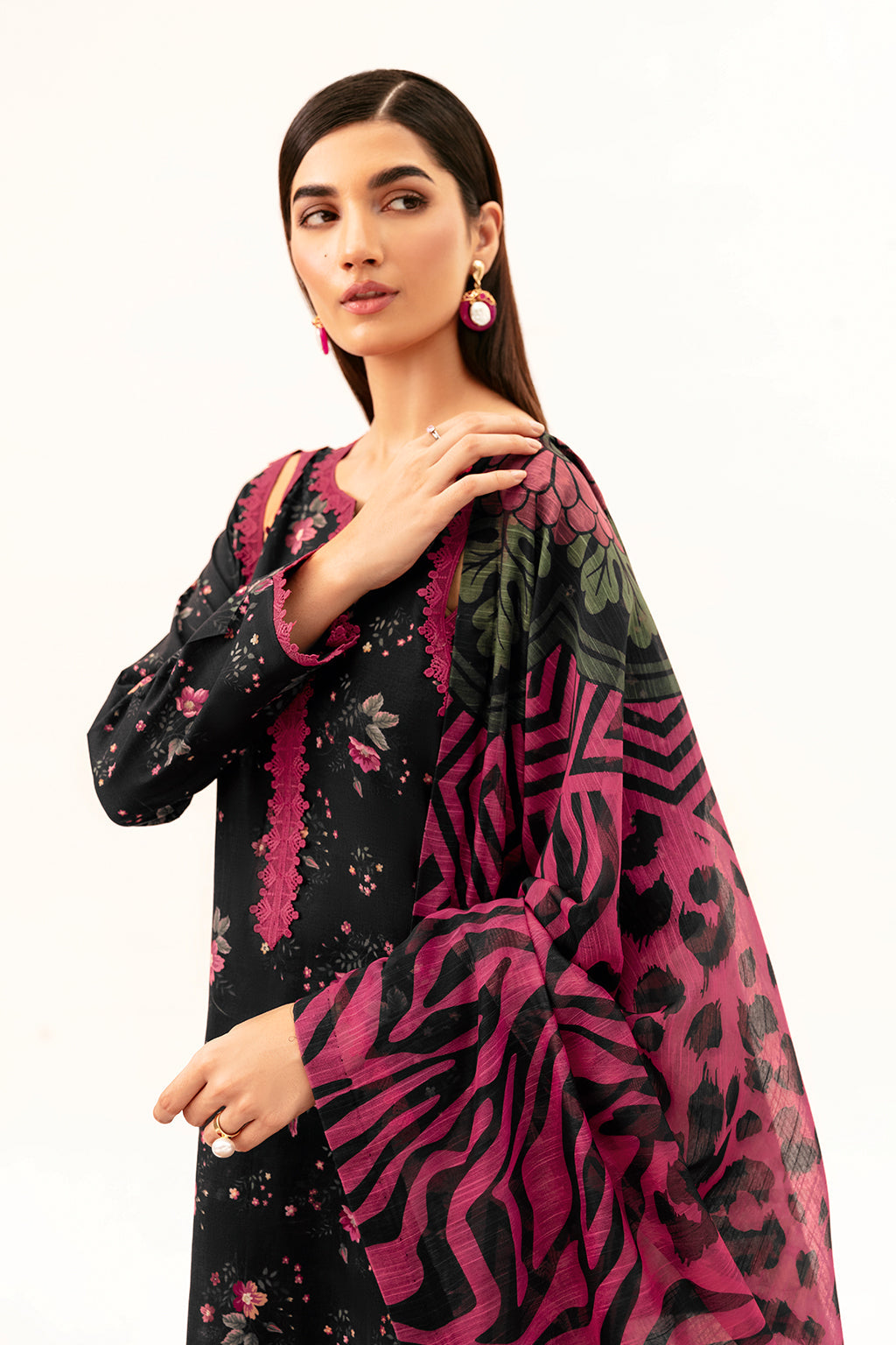 Afsanah | Ready to Wear | Majestic Black AP-01 - Official Afsanah stockist in UK - Sakeena London