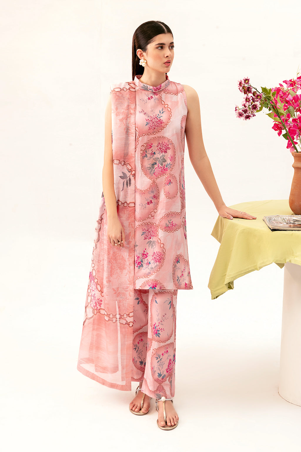Afsanah | Ready to Wear | Pink Tint AP-07 - Official Afsanah stockist in UK - Sakeena London
