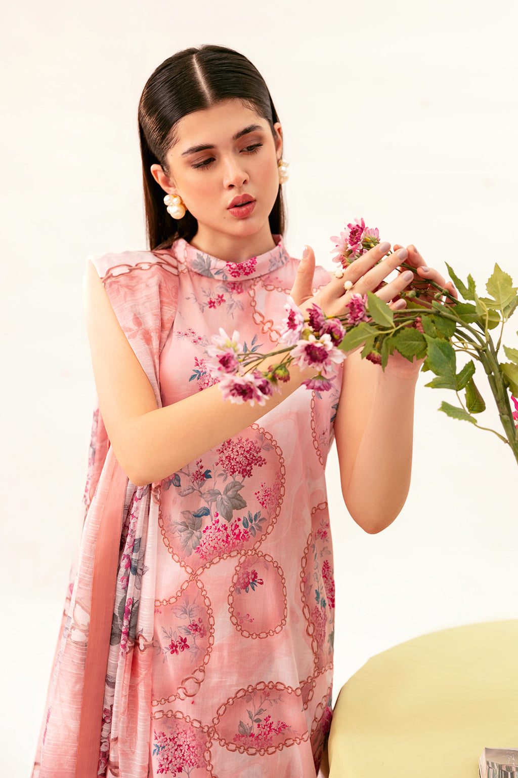 Afsanah | Ready to Wear | Pink Tint AP-07 - Official Afsanah stockist in UK - Sakeena London