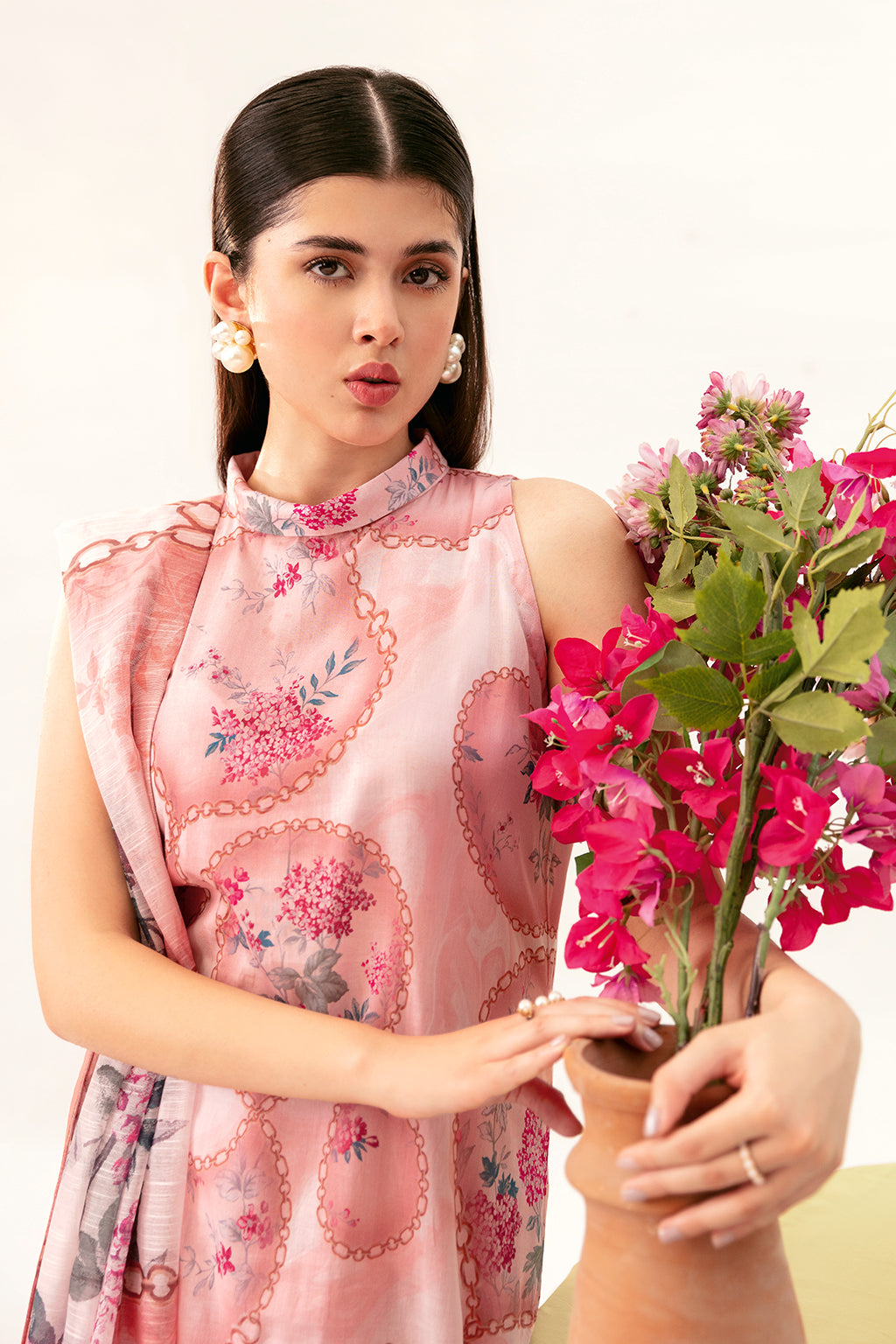 Afsanah | Ready to Wear | Pink Tint AP-07 - Official Afsanah stockist in UK - Sakeena London