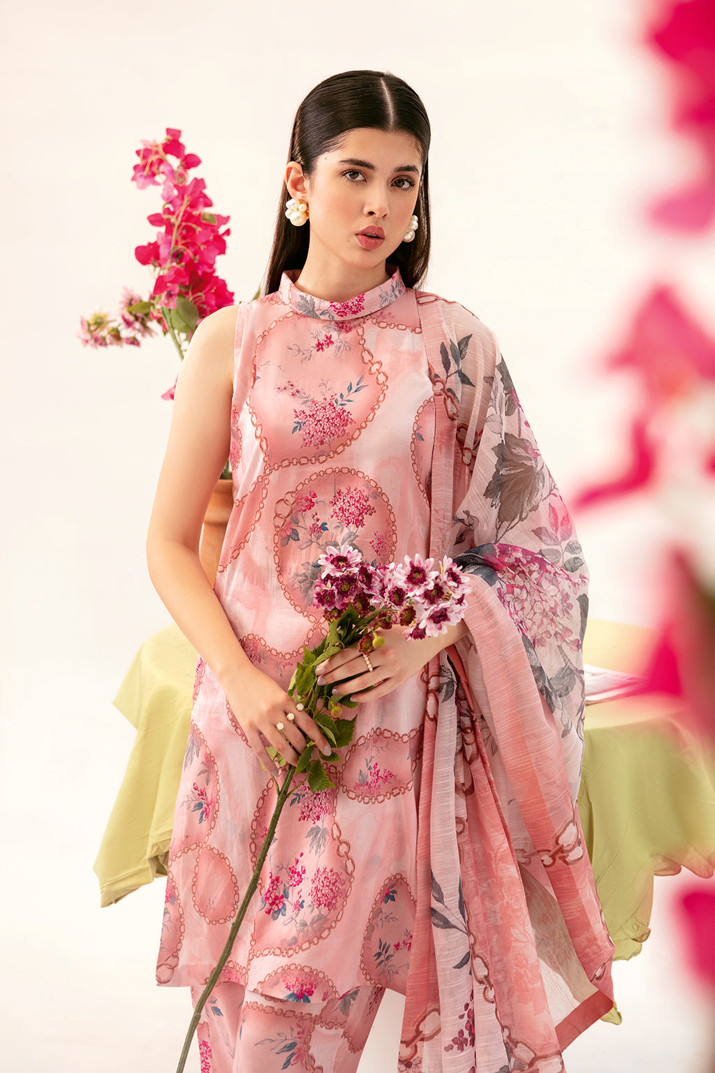 Afsanah | Ready to Wear | Pink Tint AP-07 - Official Afsanah stockist in UK - Sakeena London