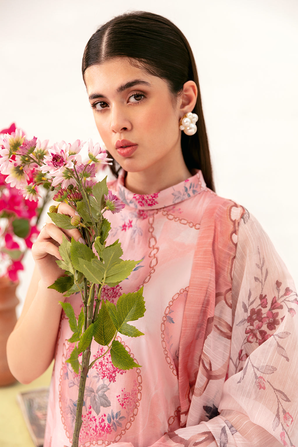 Afsanah | Ready to Wear | Pink Tint AP-07 - Official Afsanah stockist in UK - Sakeena London