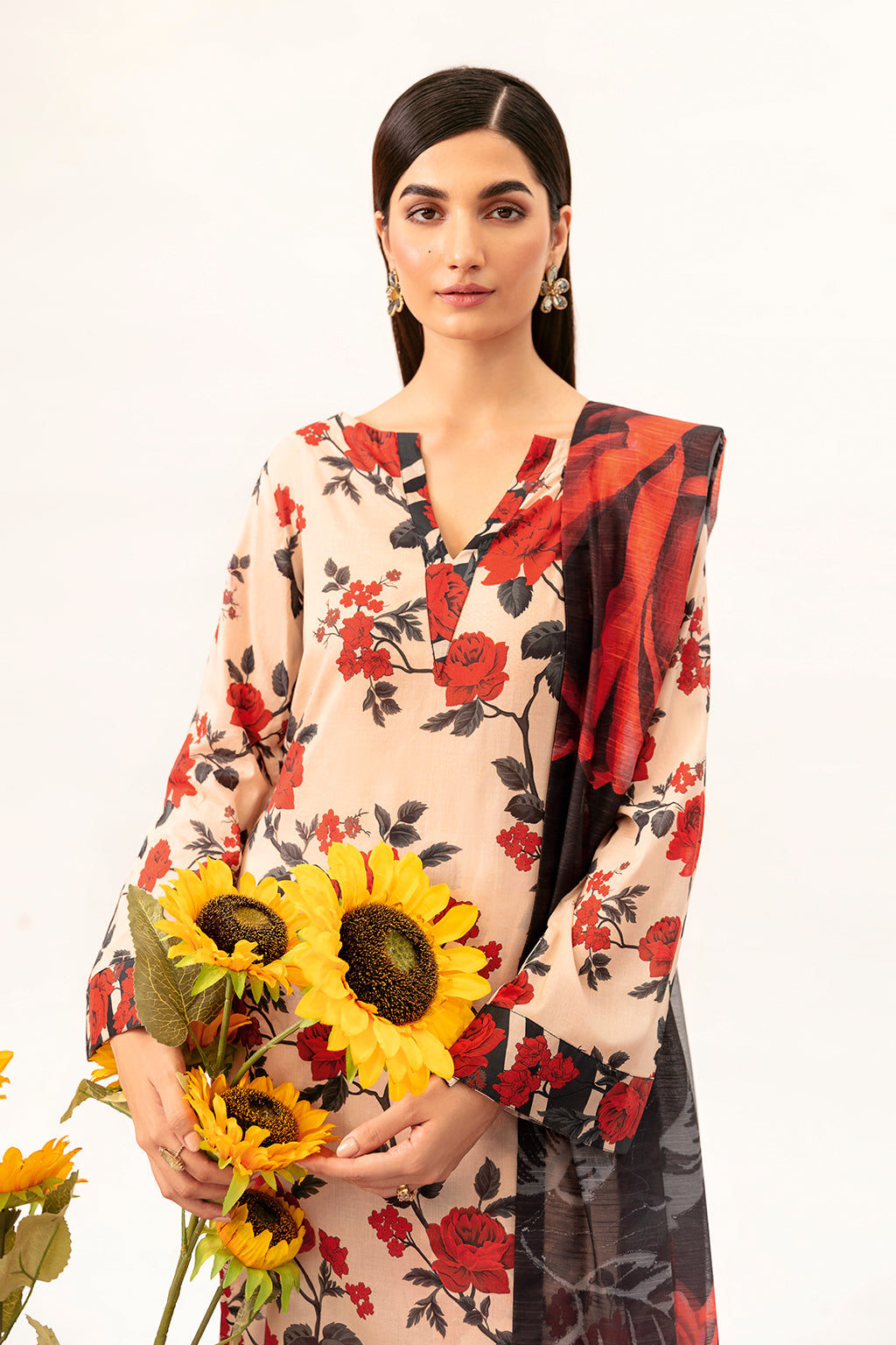 Afsanah | Ready to Wear | Subdued Rust AP-05 - Official Afsanah stockist in UK - Sakeena London