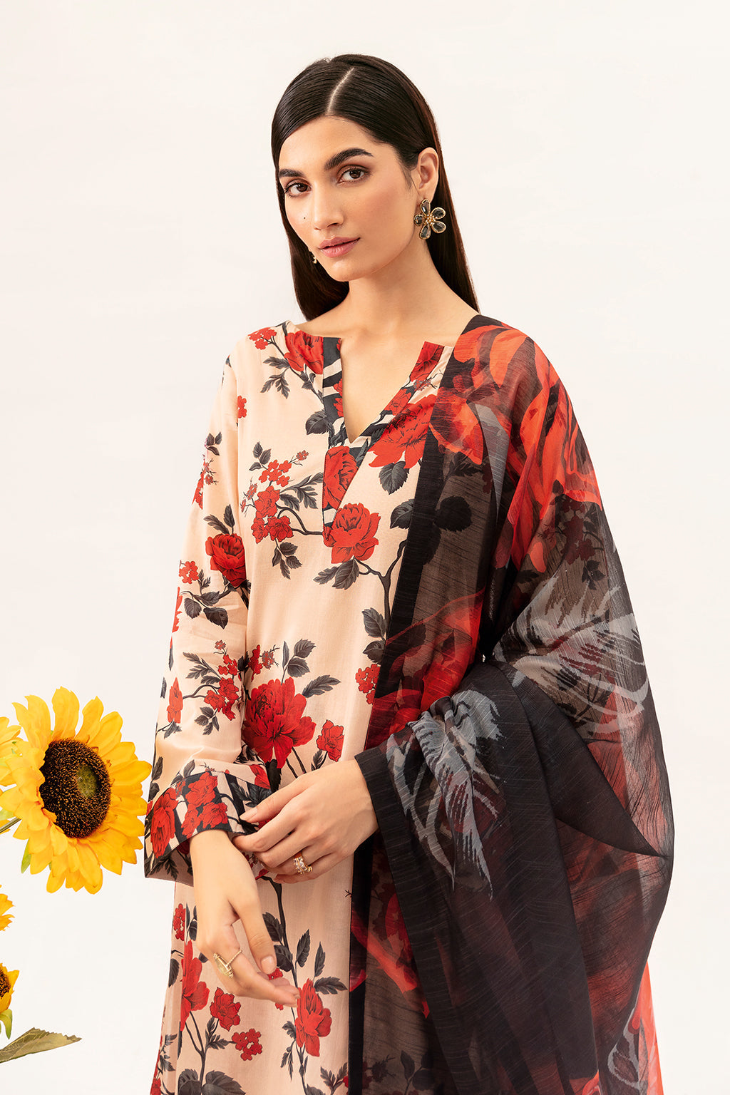 Afsanah | Ready to Wear | Subdued Rust AP-05 - Official Afsanah stockist in UK - Sakeena London