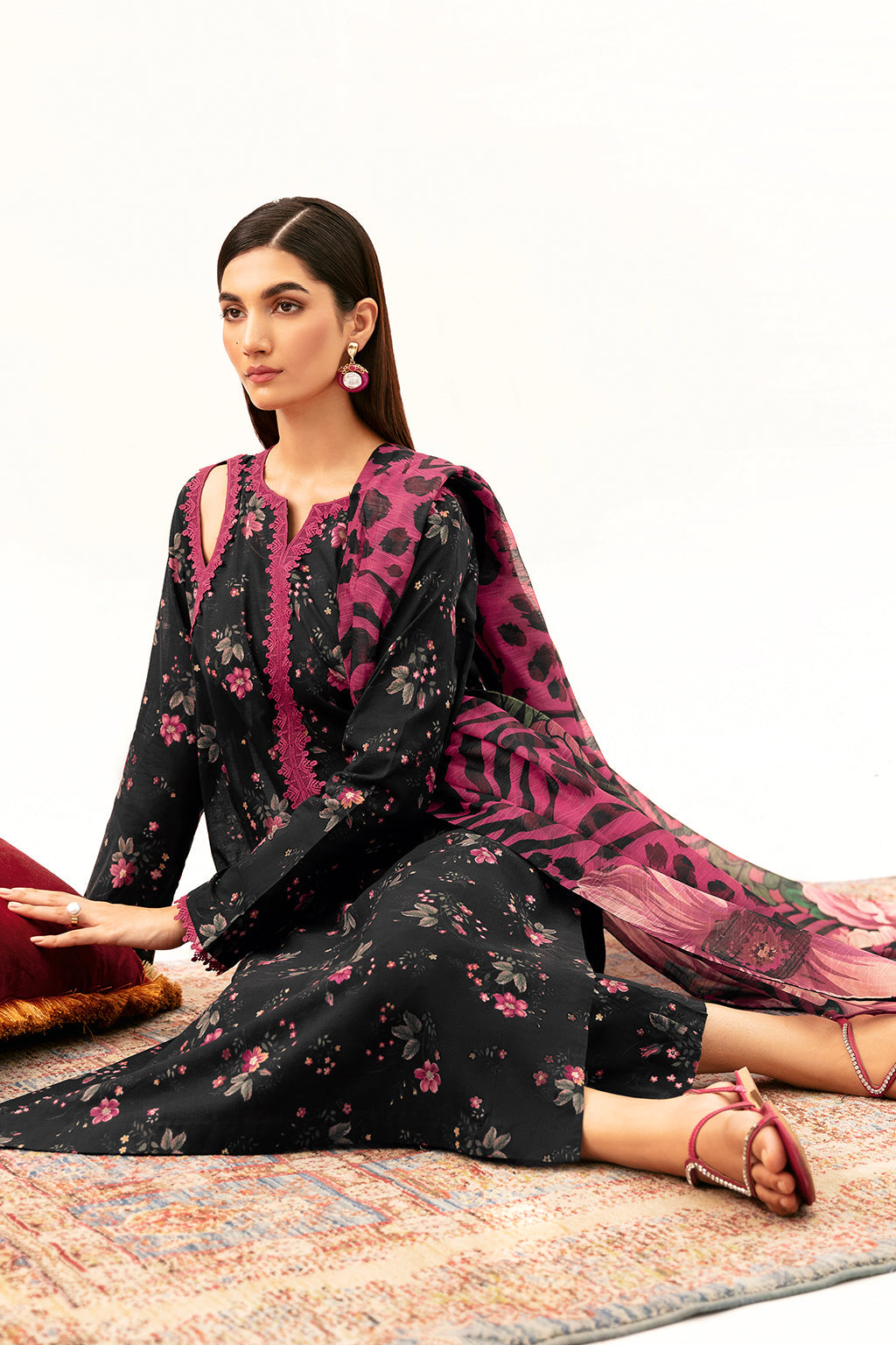 Afsanah | Ready to Wear | Majestic Black AP-01 - Official Afsanah stockist in UK - Sakeena London