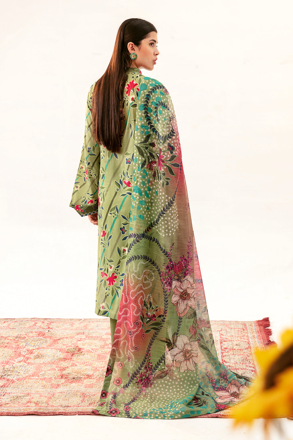 Afsanah | Ready to Wear | Forest green AP-06 - Official Afsanah stockist in UK - Sakeena London