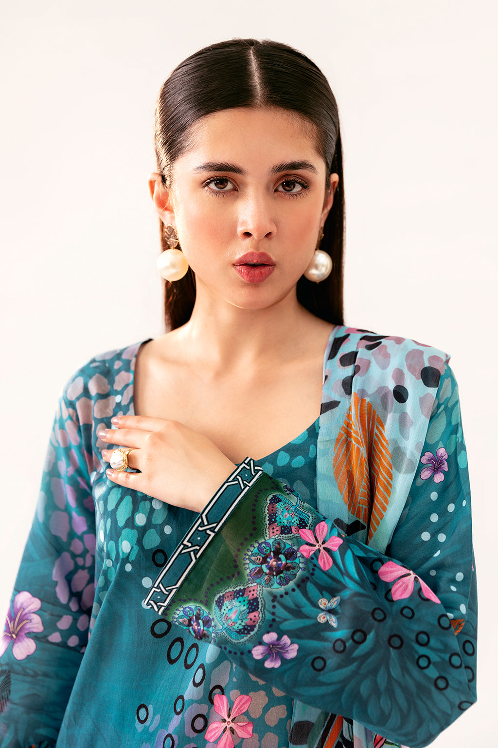 Afsanah | Ready to Wear | Fresh Teal AP-09 - Official Afsanah stockist in UK - Sakeena London