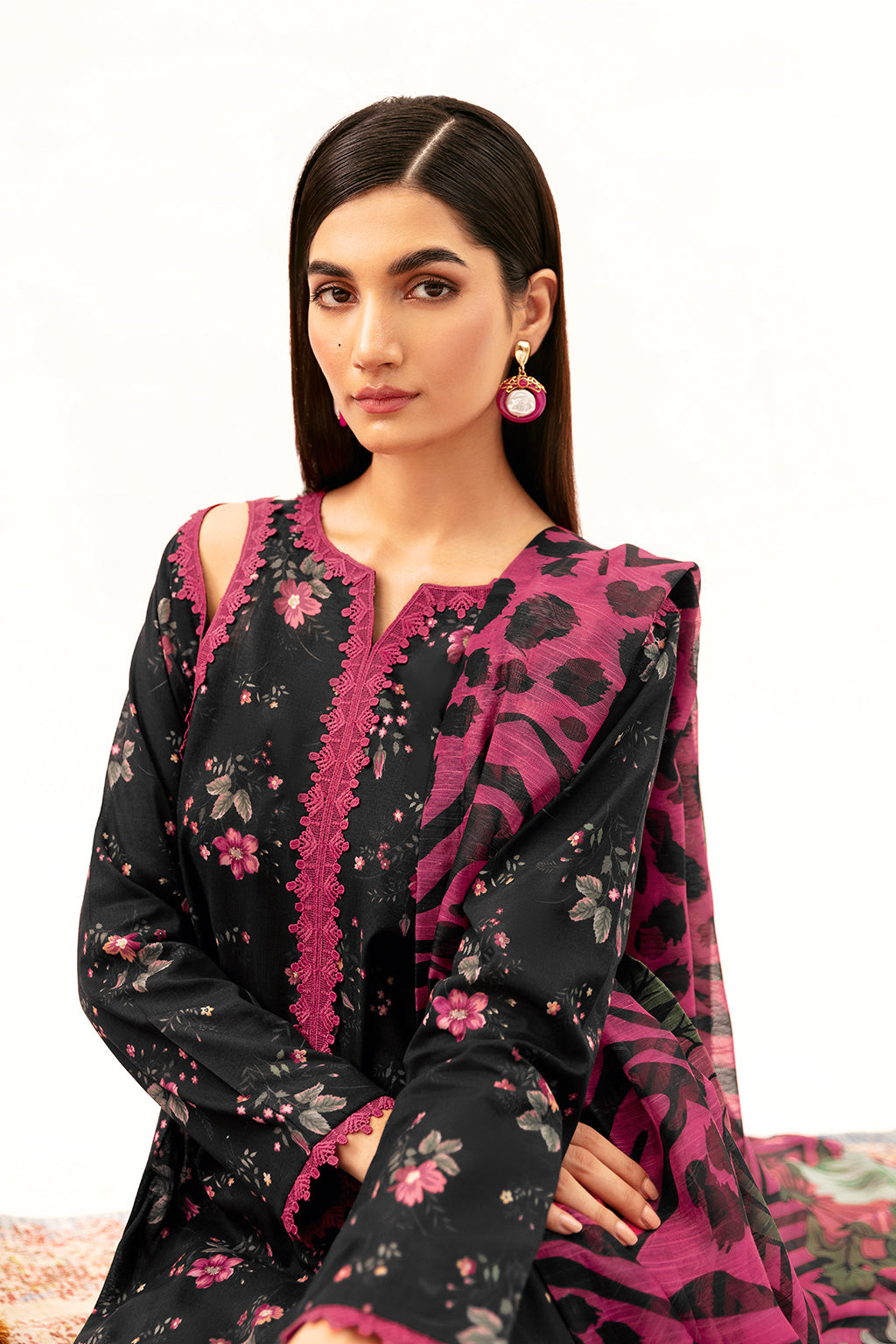 Afsanah | Ready to Wear | Majestic Black AP-01 - Official Afsanah stockist in UK - Sakeena London