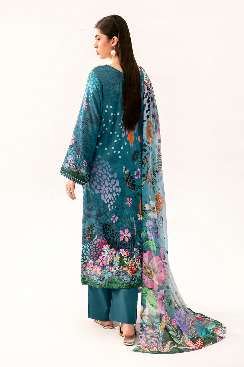 Afsanah | Ready to Wear | Fresh Teal AP-09 - Official Afsanah stockist in UK - Sakeena London