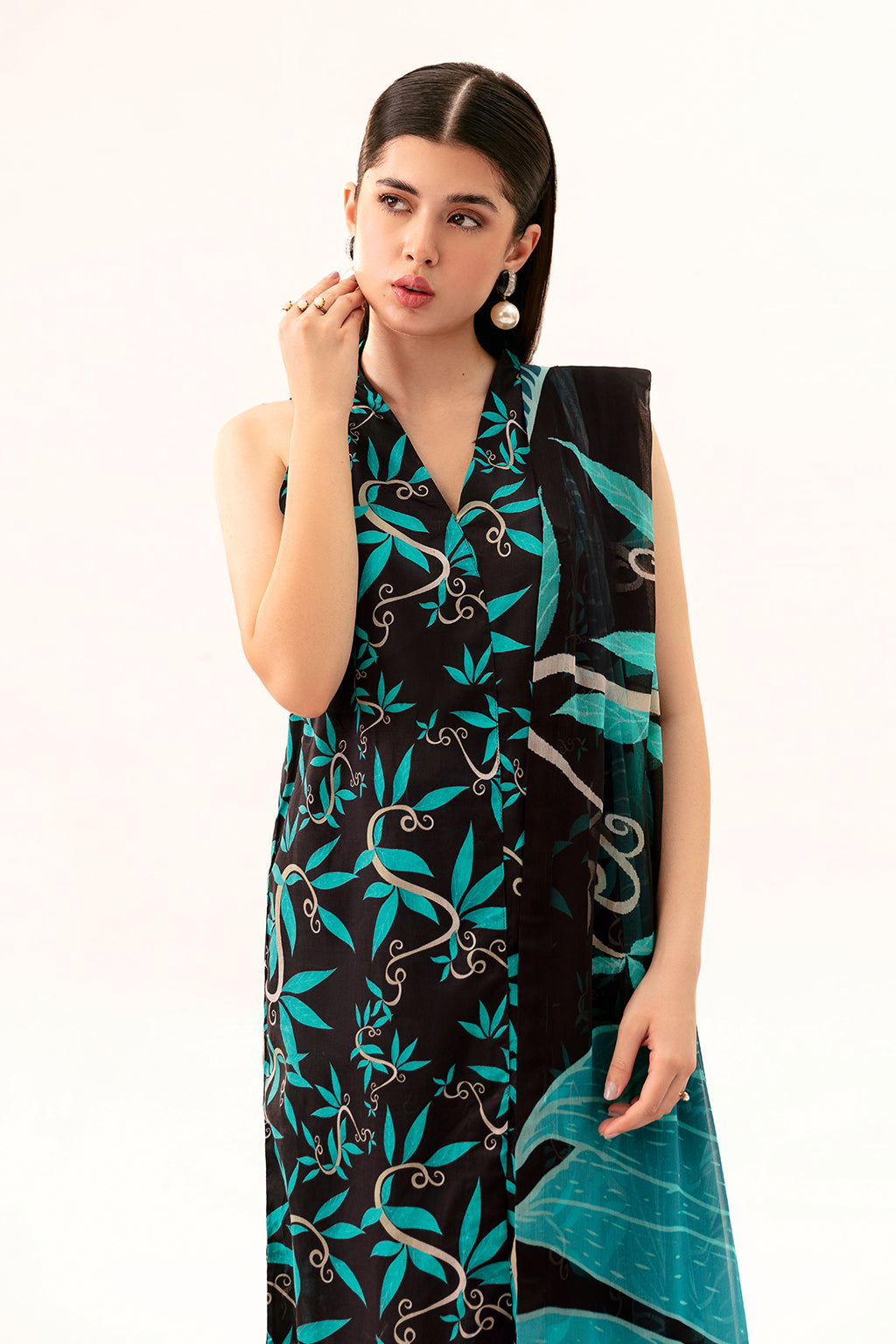 Afsanah | Ready to Wear | Black Splash AP-08 - Official Afsanah stockist in UK - Sakeena London
