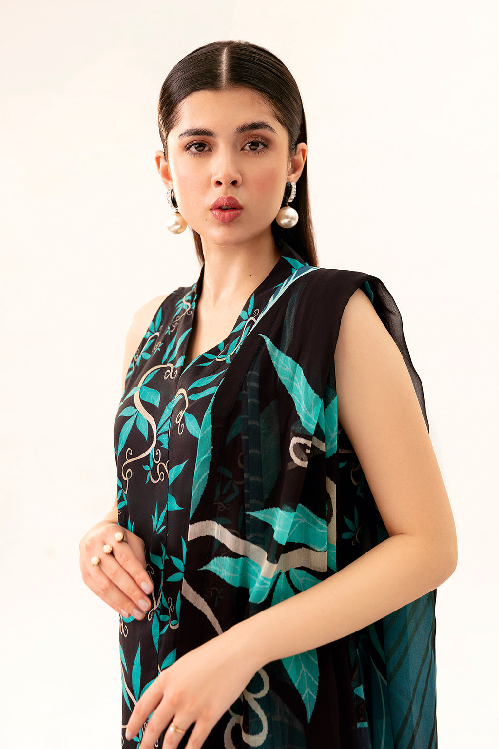 Afsanah | Ready to Wear | Black Splash AP-08 - Official Afsanah stockist in UK - Sakeena London