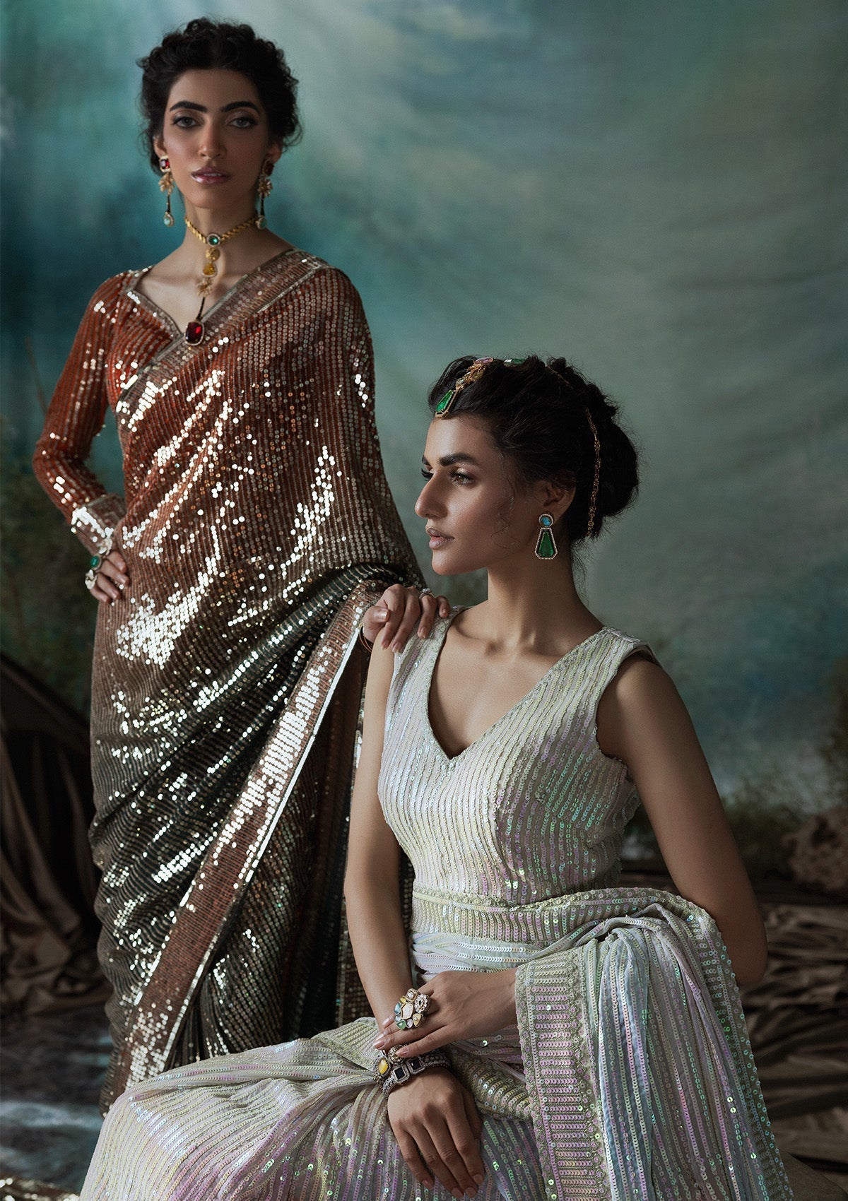 Aik Atelier | Sari Edit 2024 | SARI EDIT '24 VOL. 1 - LOOK 01 - Official Aik Atelier stockist in UK - Sakeena London