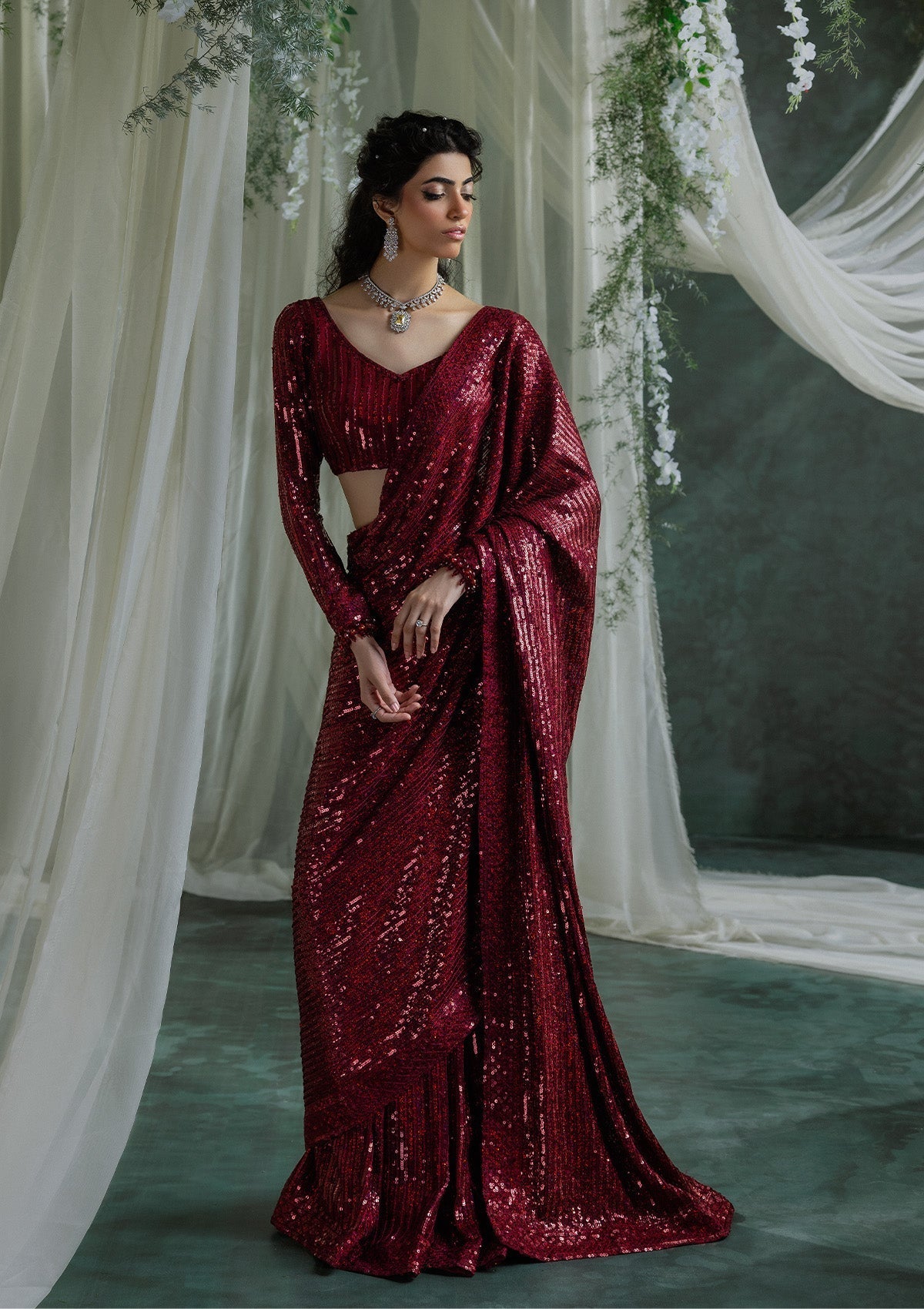 Aik Atelier | Sari Edit 2024 | SARI EDIT '24 VOL. 1 - LOOK 03 - Official Aik Atelier stockist in UK - Sakeena London