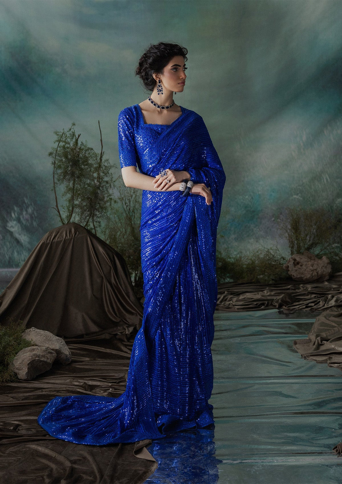 Aik Atelier | Sari Edit 2024 | SARI EDIT '24 VOL. 1 - LOOK 05 - Official Aik Atelier stockist in UK - Sakeena London