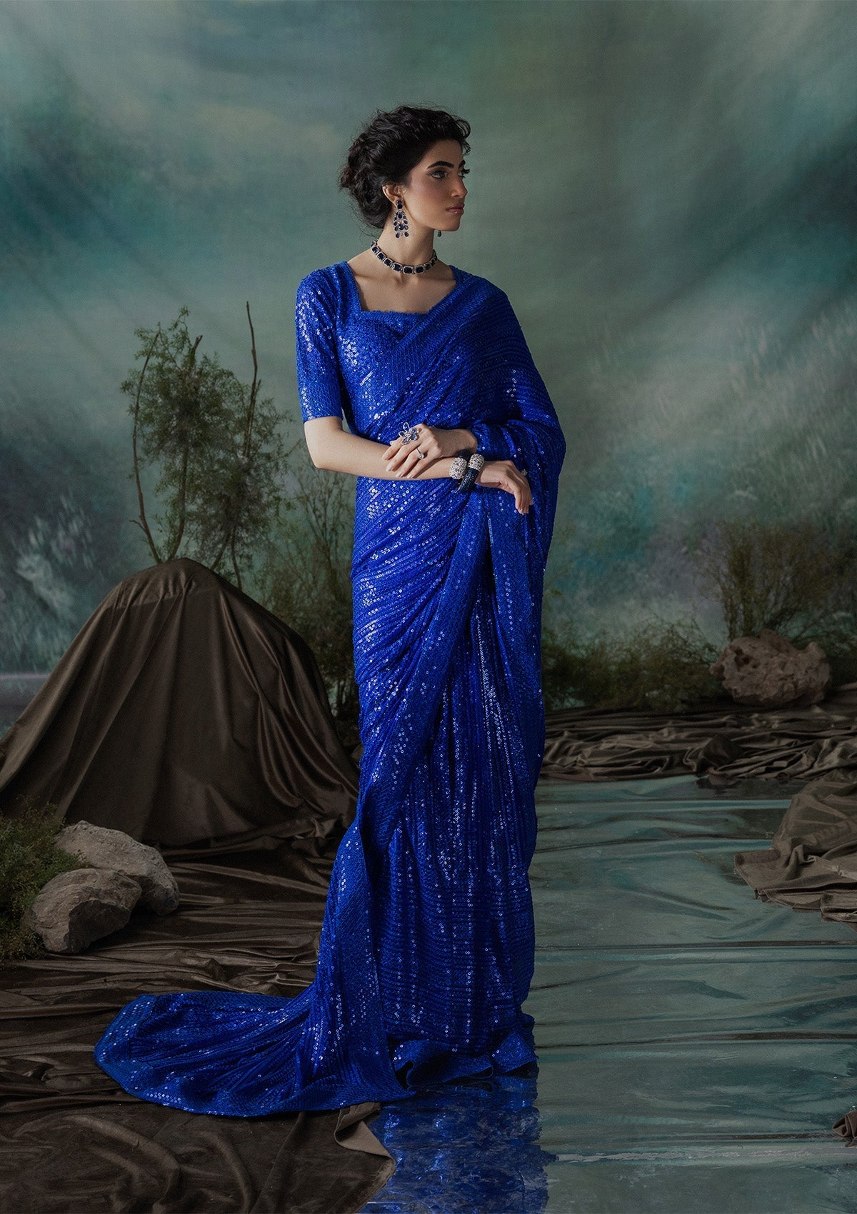 Aik Atelier | Sari Edit 2024 | SARI EDIT '24 VOL. 1 - LOOK 05 - Official Aik Atelier stockist in UK - Sakeena London
