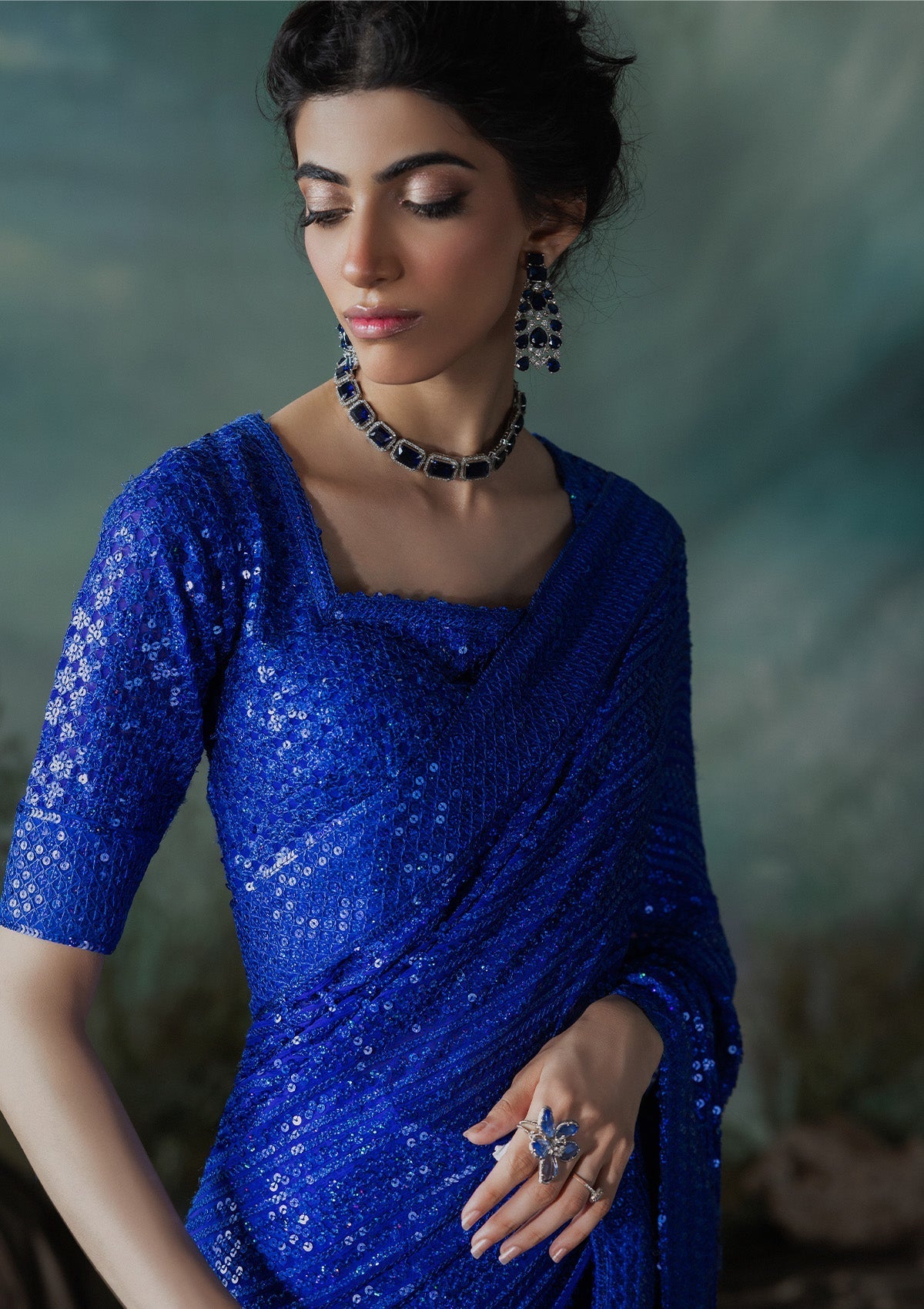 Aik Atelier | Sari Edit 2024 | SARI EDIT '24 VOL. 1 - LOOK 05 - Official Aik Atelier stockist in UK - Sakeena London