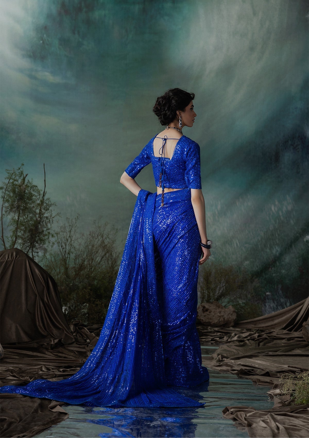 Aik Atelier | Sari Edit 2024 | SARI EDIT '24 VOL. 1 - LOOK 05 - Official Aik Atelier stockist in UK - Sakeena London