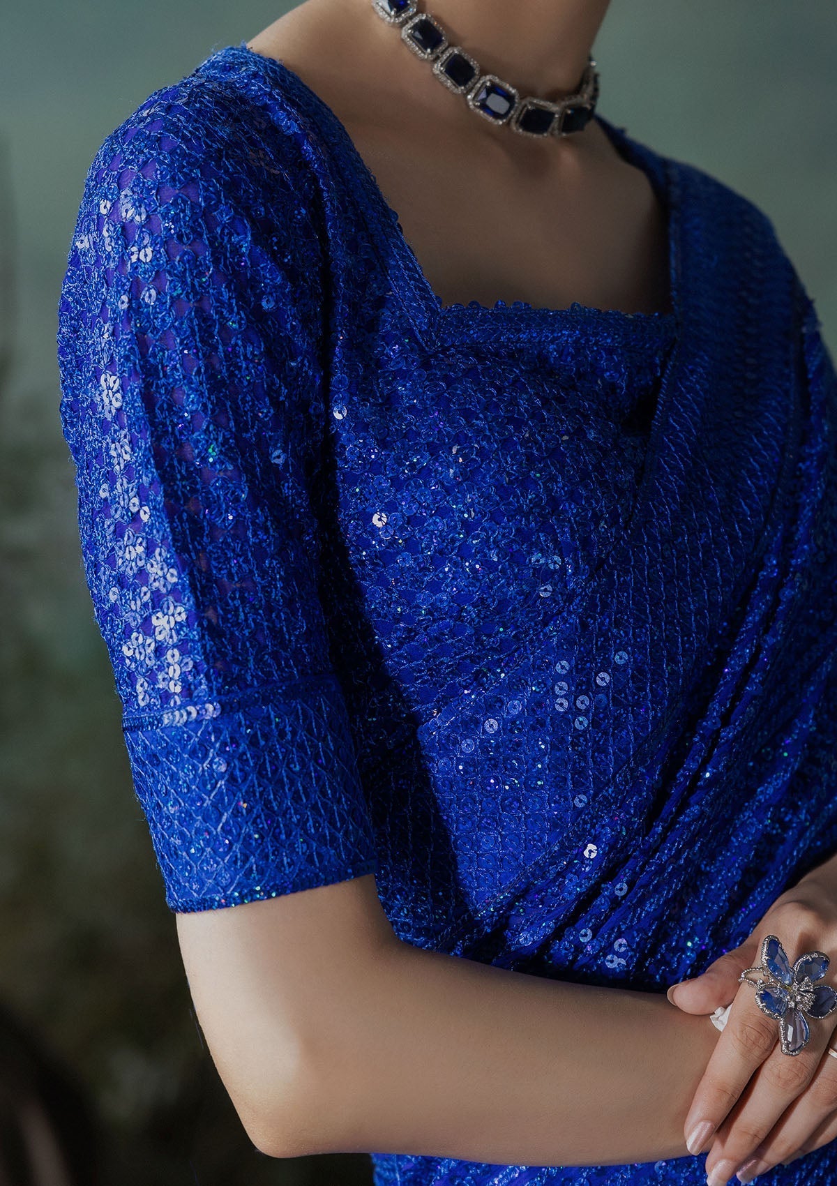 Aik Atelier | Sari Edit 2024 | SARI EDIT '24 VOL. 1 - LOOK 05 - Official Aik Atelier stockist in UK - Sakeena London