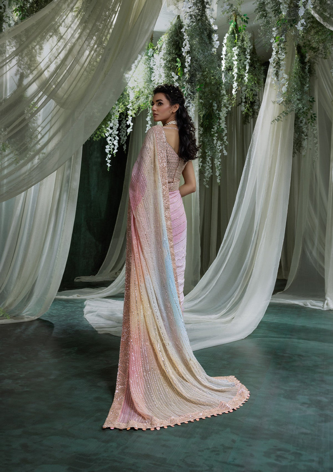 Aik Atelier | Sari Edit 2024 | SARI EDIT '24 VOL. 1 - LOOK 07 - Official Aik Atelier stockist in UK - Sakeena London