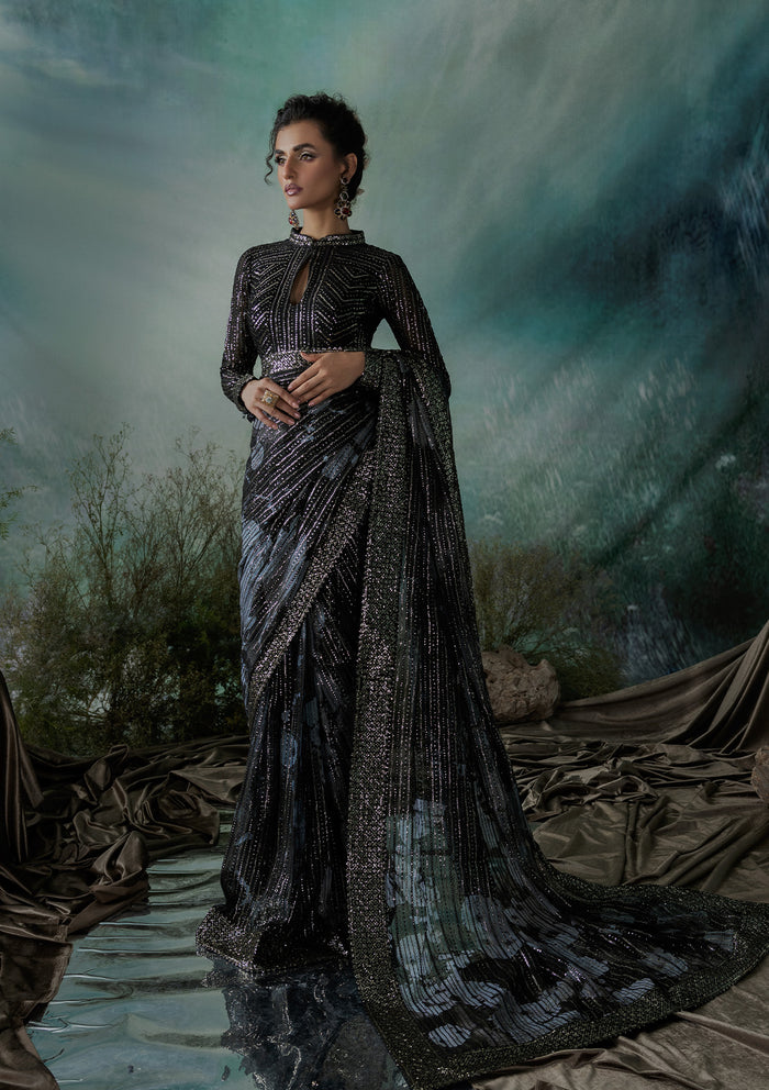 Aik Atelier | Sari Edit 2024 | SARI EDIT '24 VOL. 1 - LOOK 08 - Official Aik Atelier stockist in UK - Sakeena London