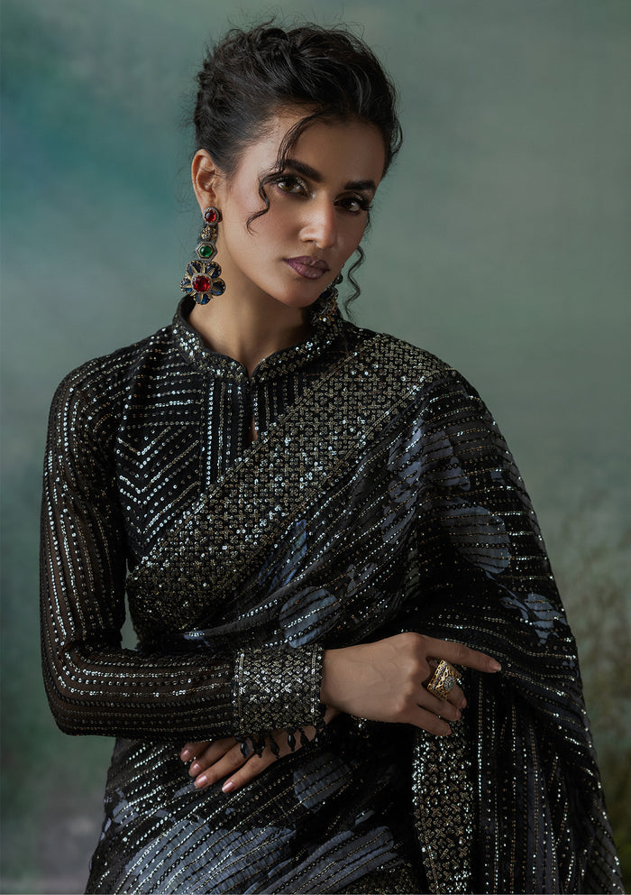Aik Atelier | Sari Edit 2024 | SARI EDIT '24 VOL. 1 - LOOK 08 - Official Aik Atelier stockist in UK - Sakeena London