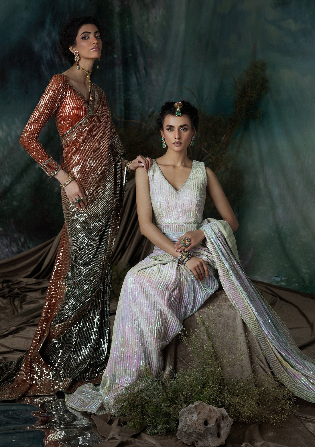 Aik Atelier | Sari Edit 2024 | SARI EDIT '24 VOL. 1 - LOOK 01 - Official Aik Atelier stockist in UK - Sakeena London