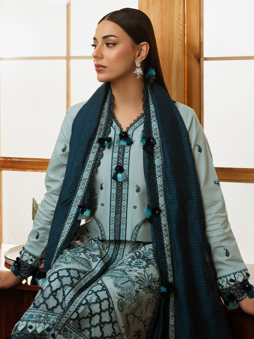 Mahnur | Florence Luxury Lawn 25 | AIYLEEN - Official Mahnur stockist in UK - Sakeena London