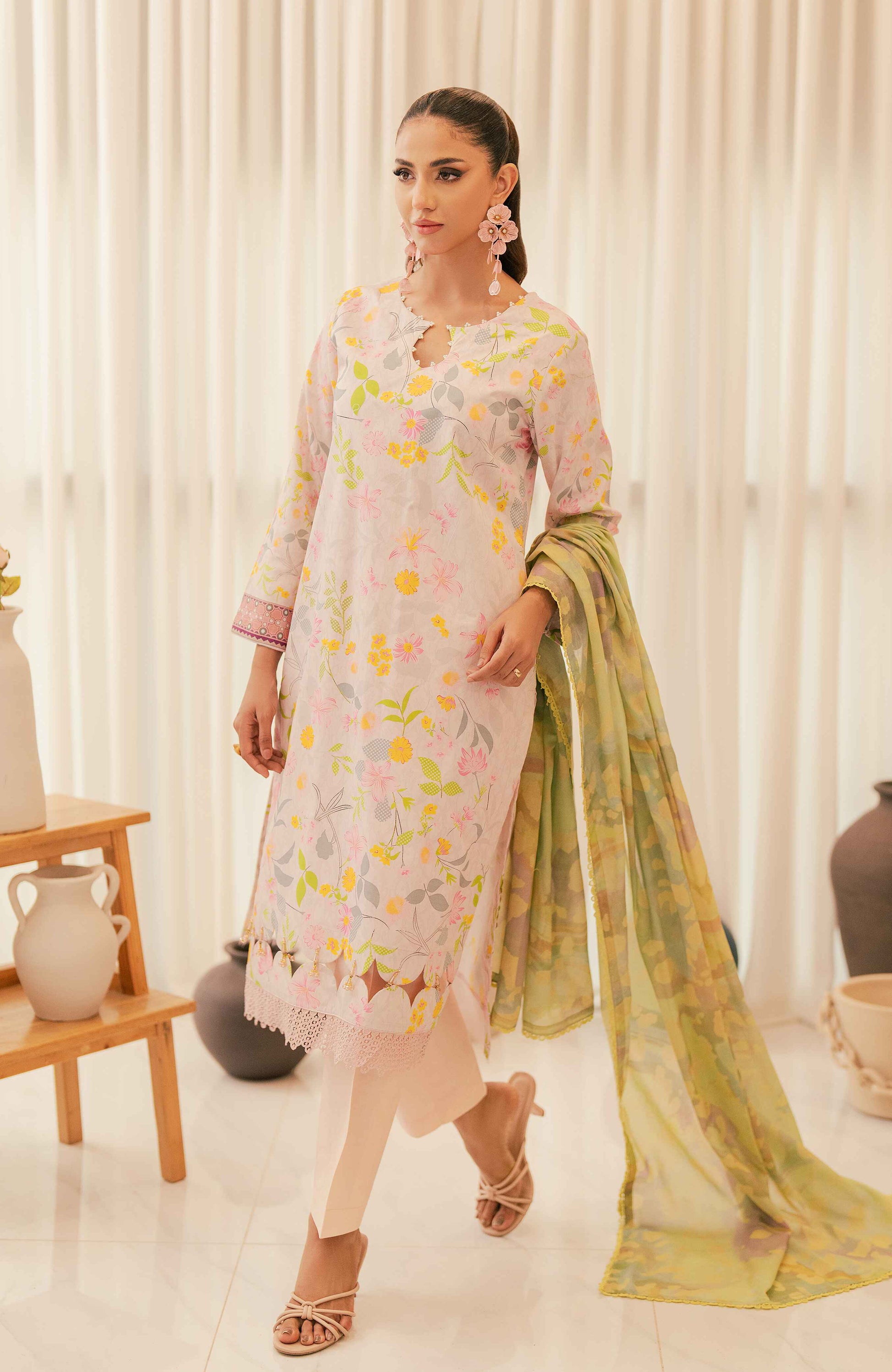 Al Zohaib | Sun Shine Bloom Cotton Silk | SCS-24-03 - Official Al Zohaib stockist in UK - Sakeena London