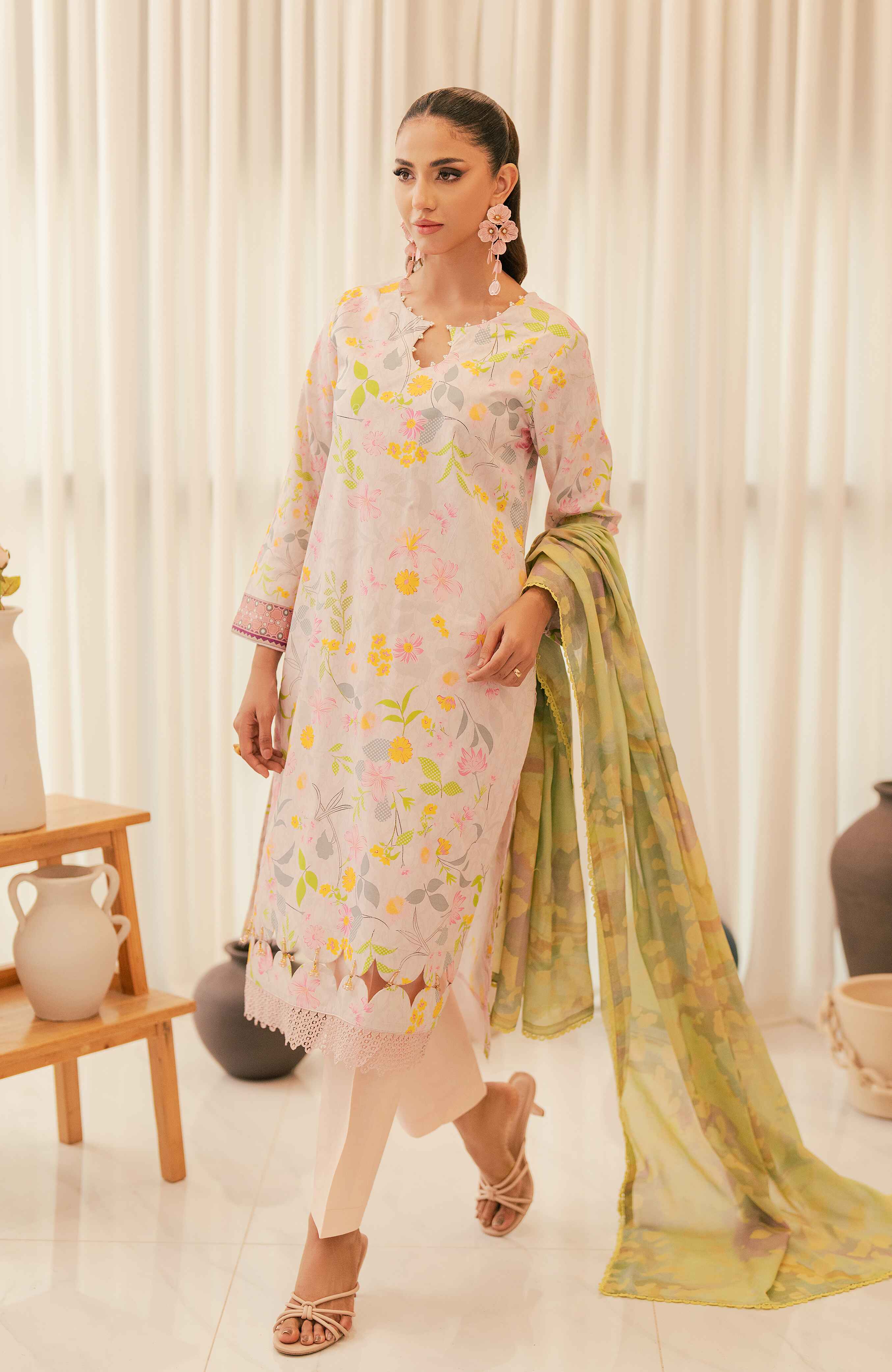 Al Zohaib | Sun Shine Bloom Cotton Silk | SCS-24-03 - Official Al Zohaib stockist in UK - Sakeena London