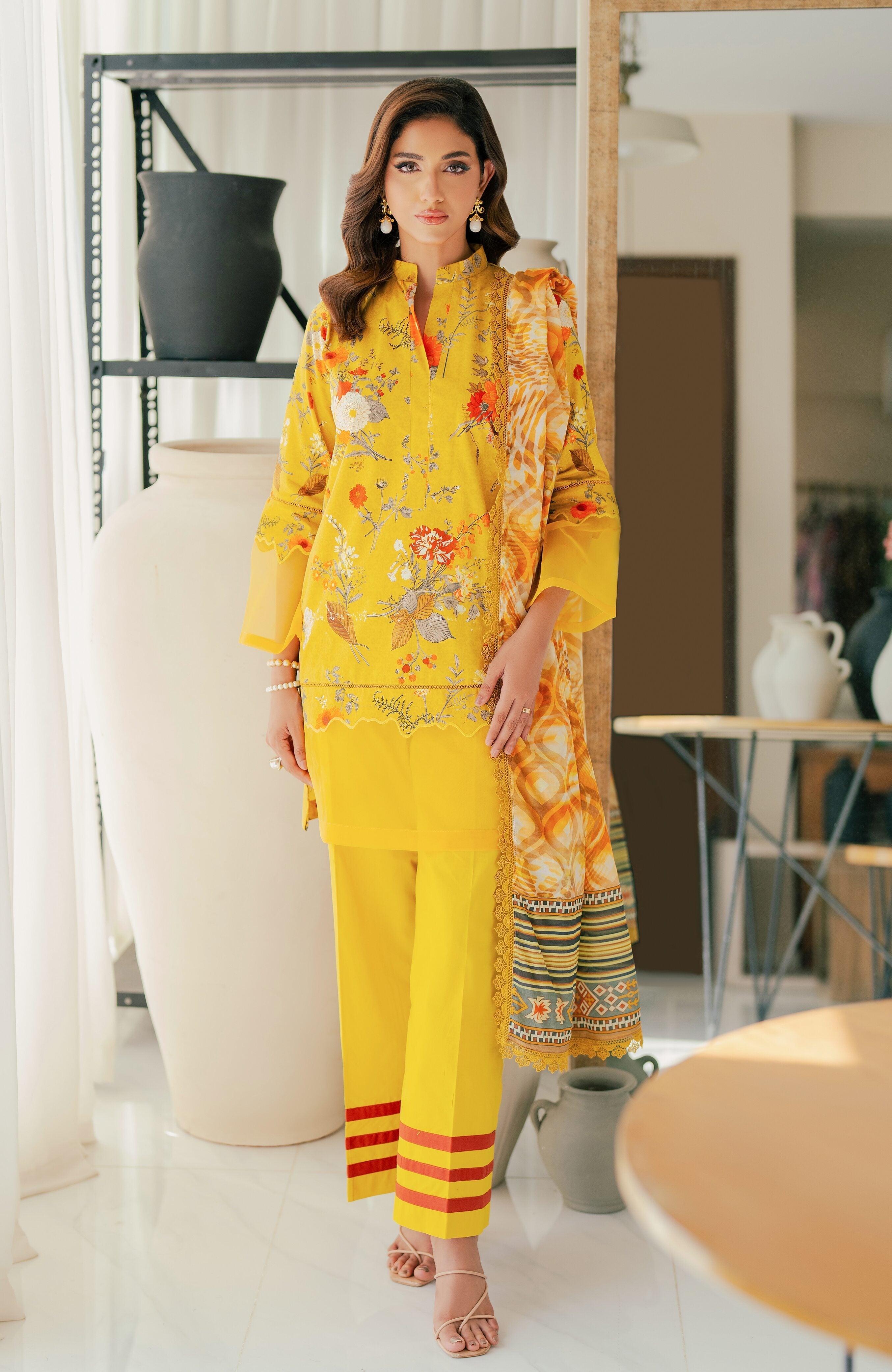 Al Zohaib | Sun Shine Bloom Cotton Silk | SCS-24-04 - Official Al Zohaib stockist in UK - Sakeena London