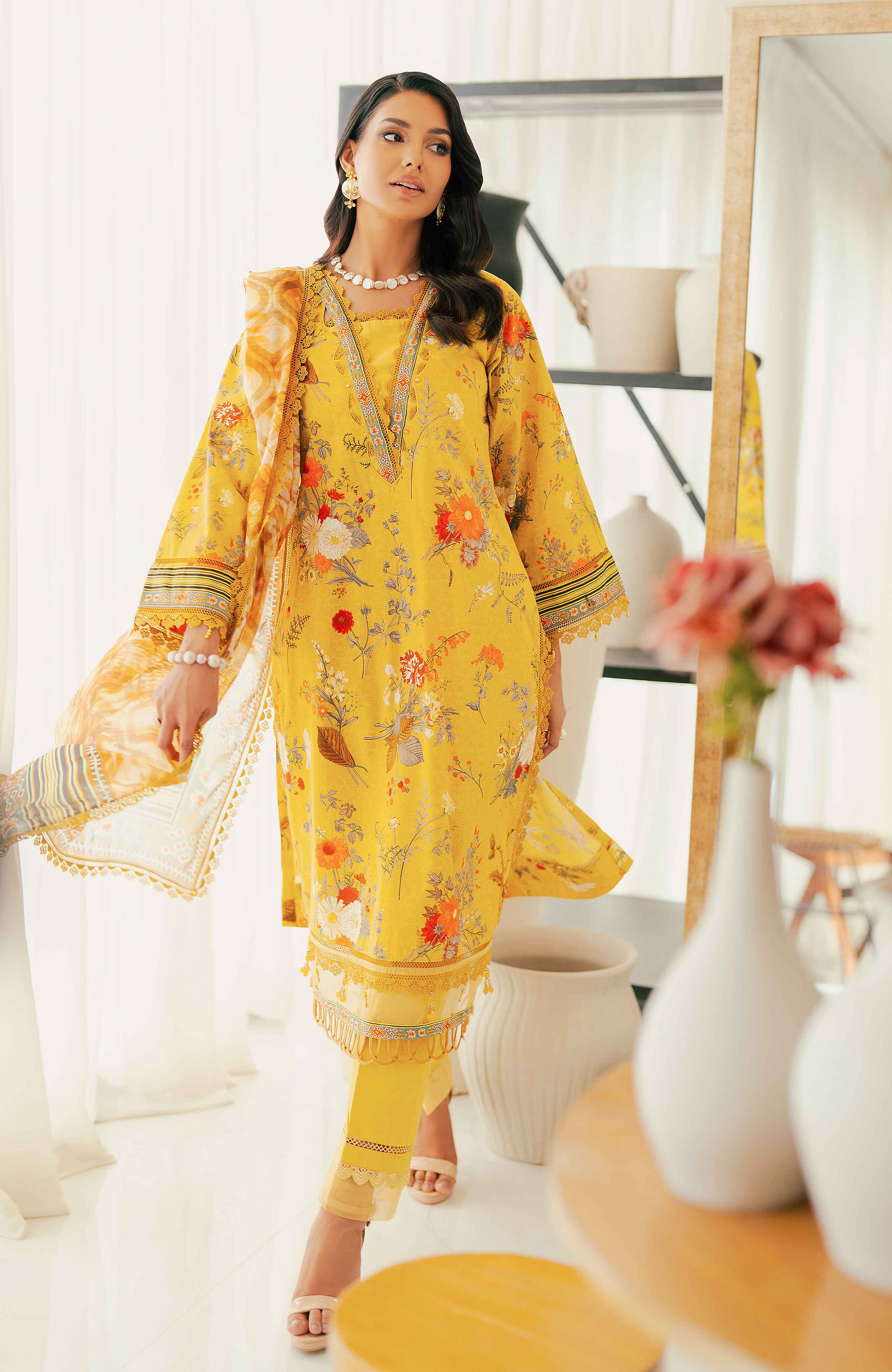 Al Zohaib | Sun Shine Bloom Cotton Silk | SCS-24-04 - Official Al Zohaib stockist in UK - Sakeena London