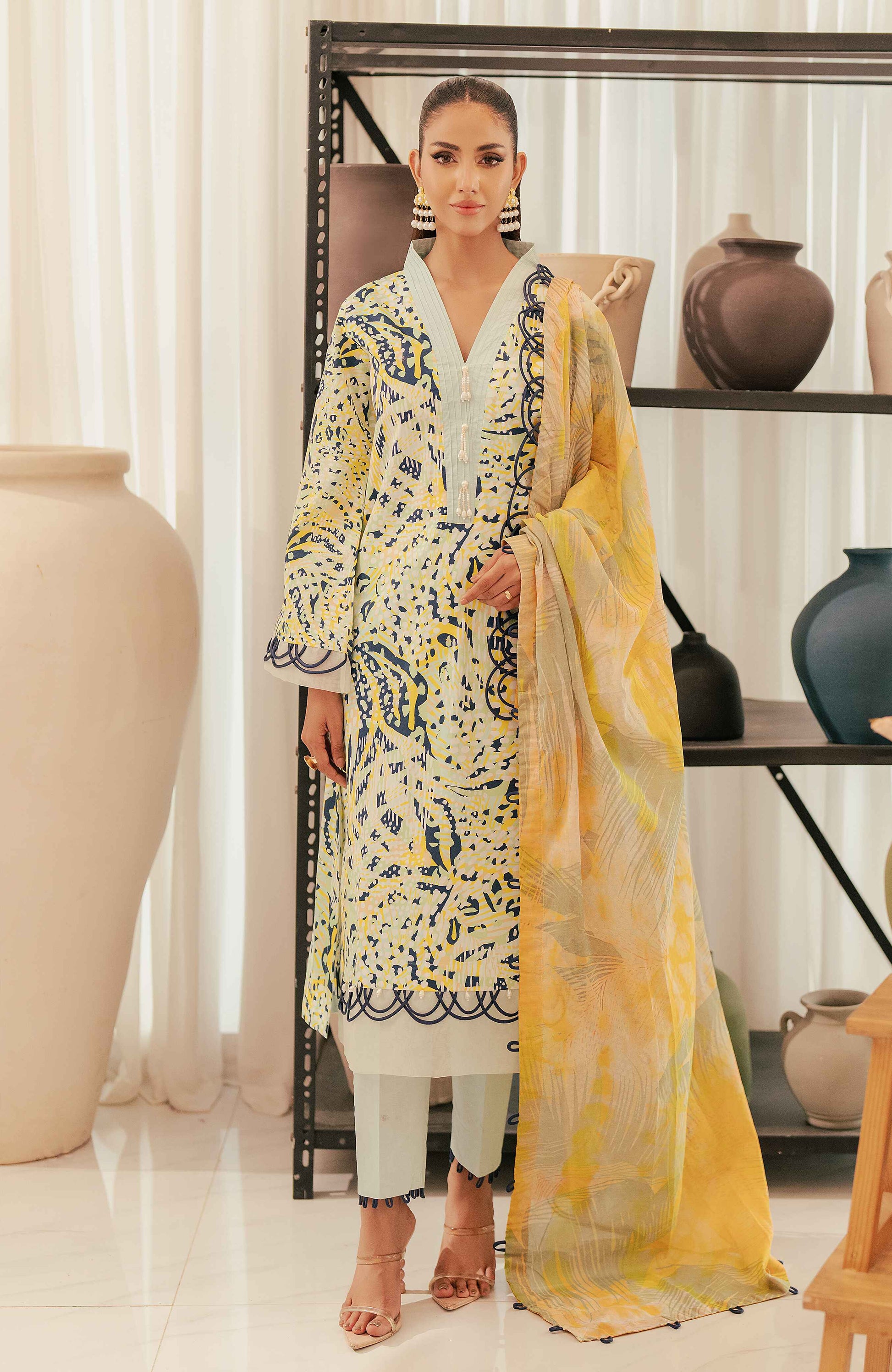 Al Zohaib | Sun Shine Bloom Cotton Silk | SCS-24-06 - Official Al Zohaib stockist in UK - Sakeena London