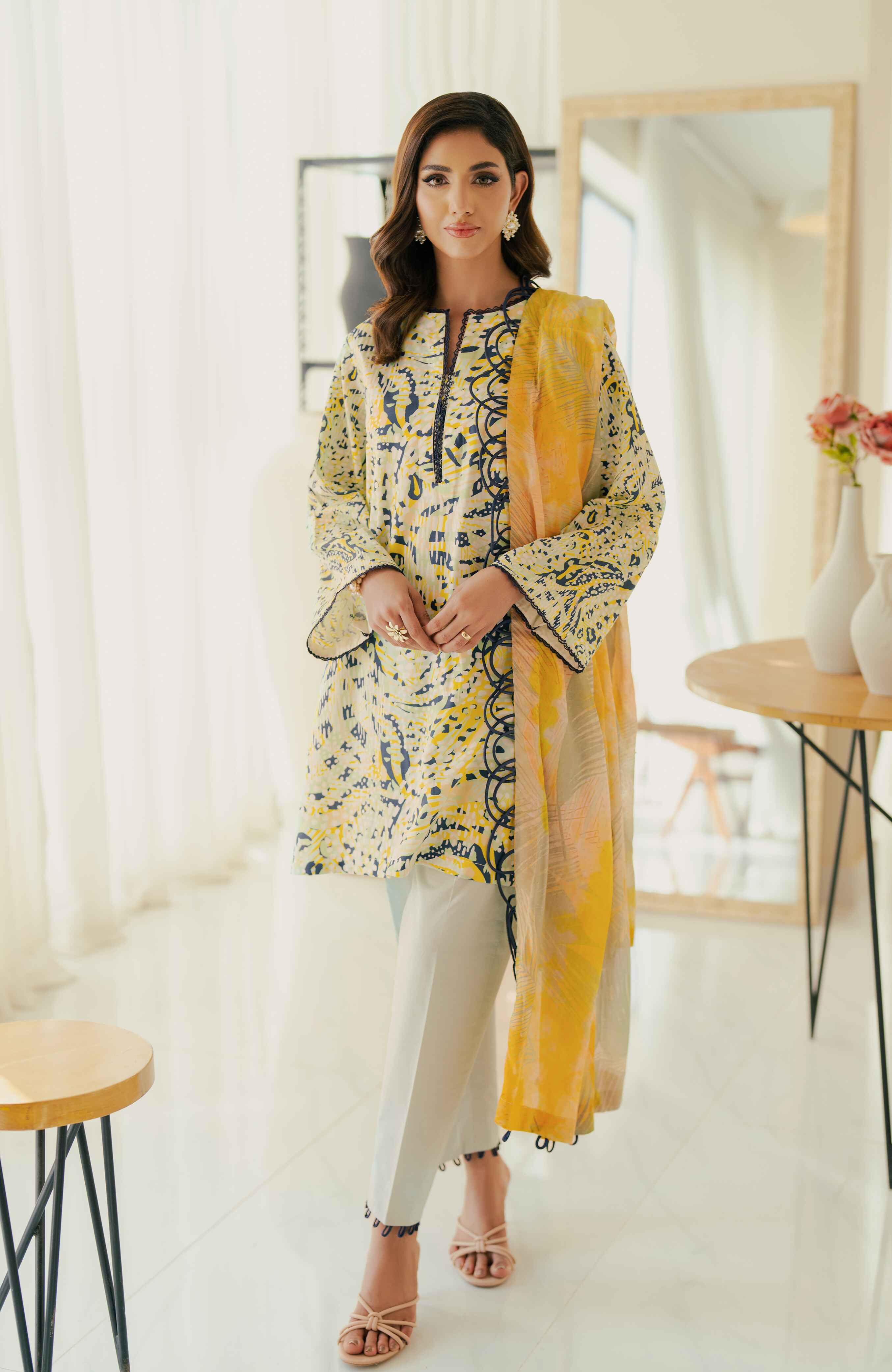 Al Zohaib | Sun Shine Bloom Cotton Silk | SCS-24-06 - Official Al Zohaib stockist in UK - Sakeena London
