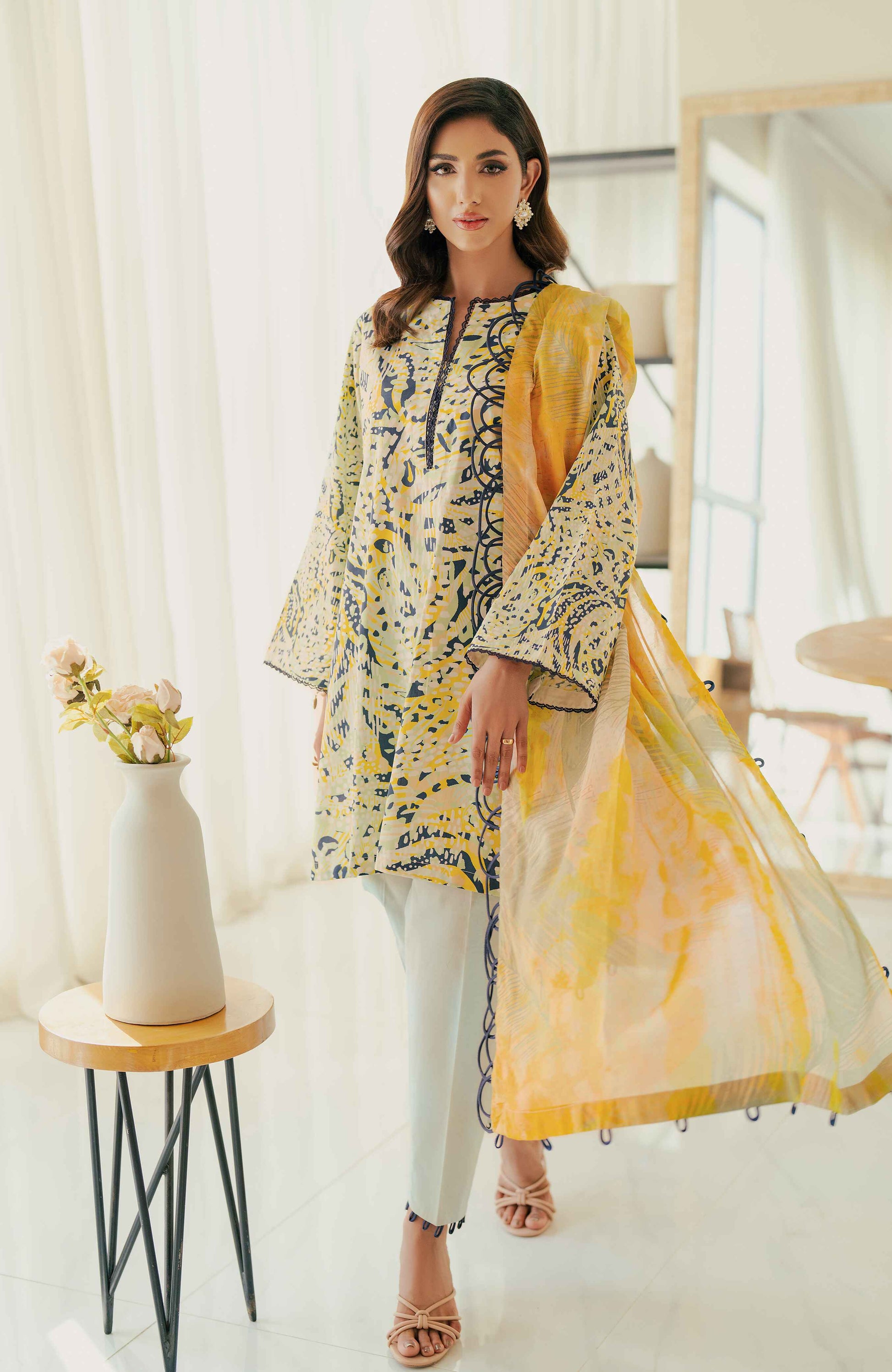 Al Zohaib | Sun Shine Bloom Cotton Silk | SCS-24-06 - Official Al Zohaib stockist in UK - Sakeena London