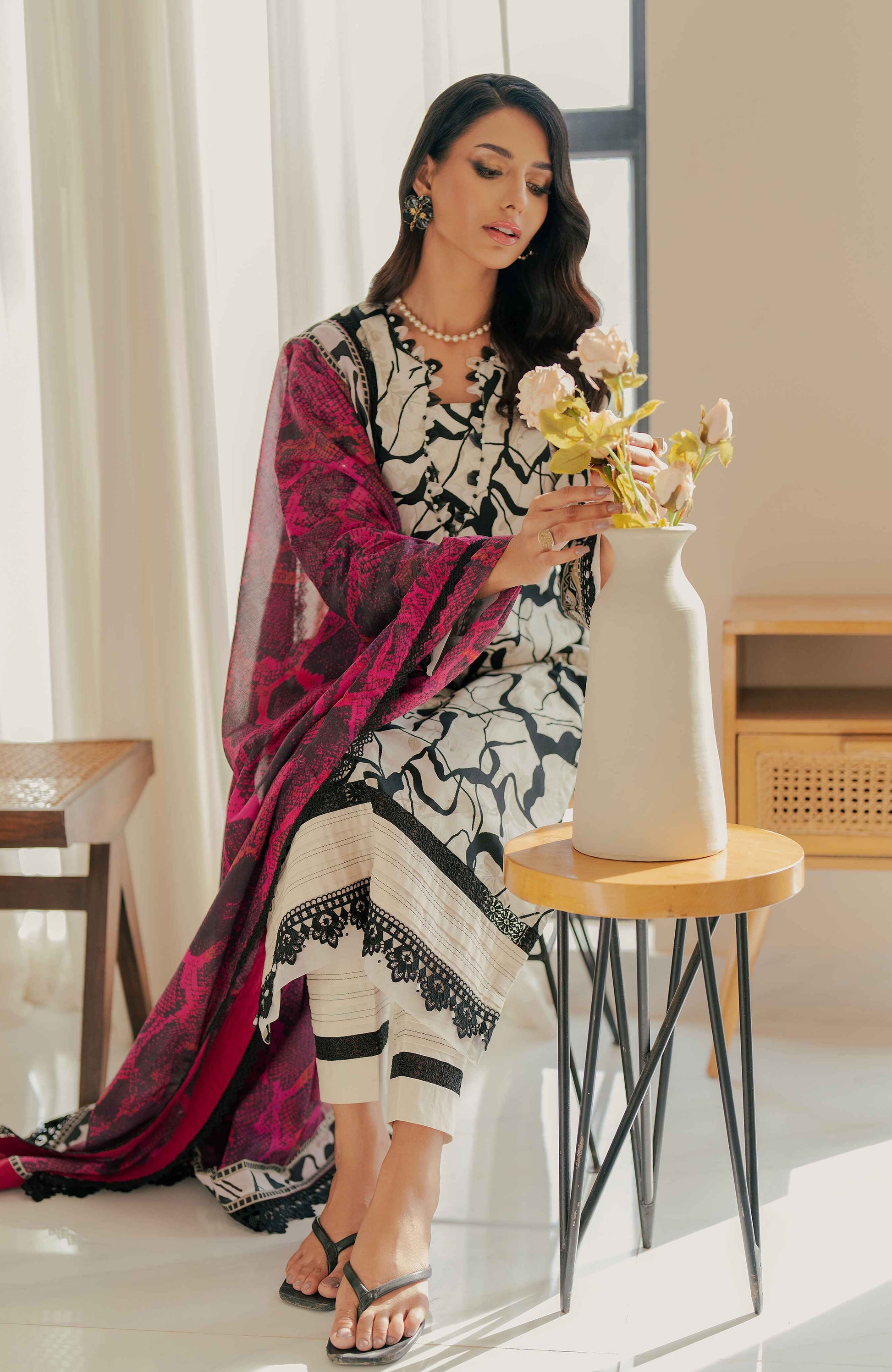 Al Zohaib | Sun Shine Bloom Cotton Silk | SCS-24-07 - Official Al Zohaib stockist in UK - Sakeena London