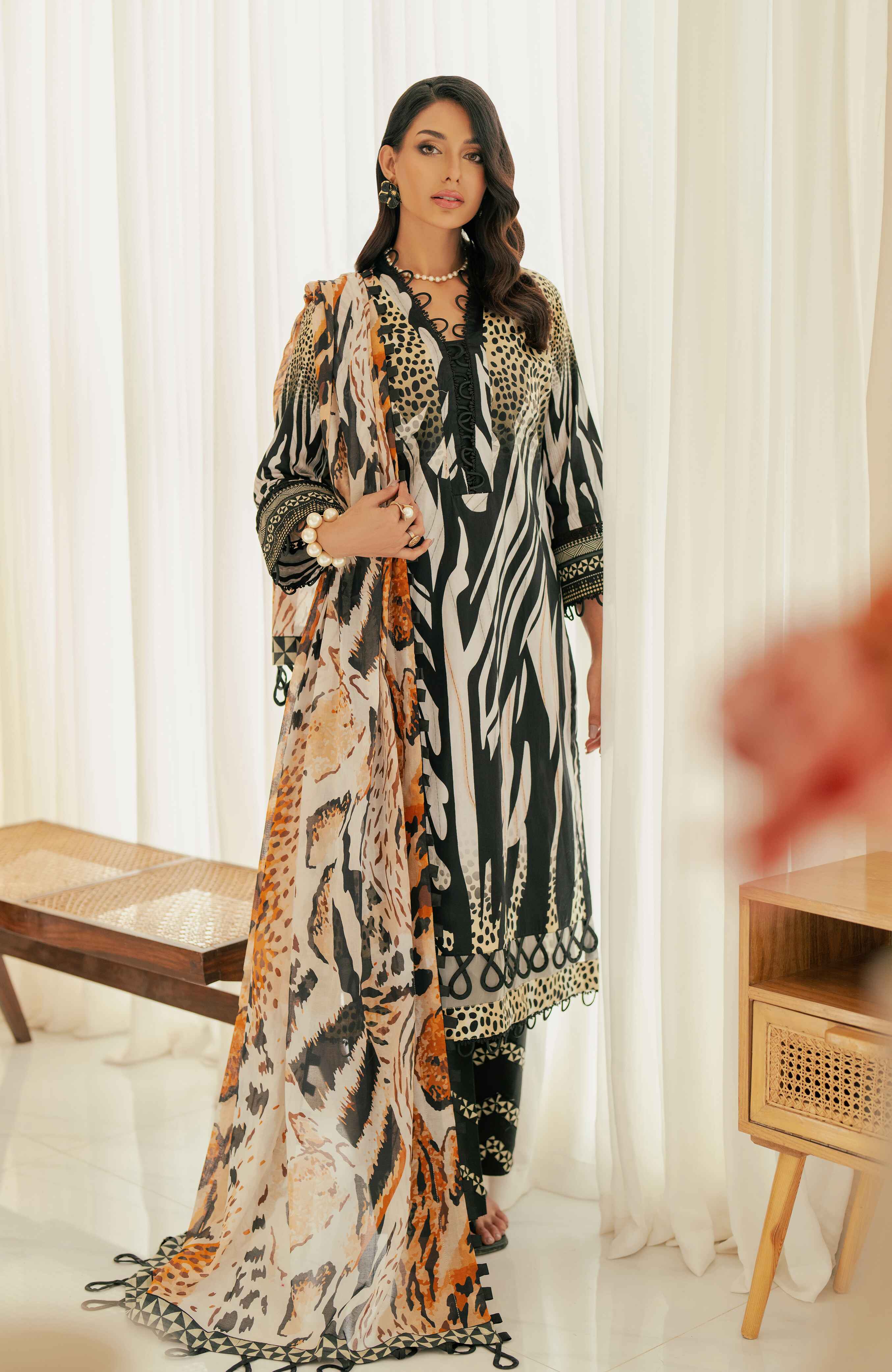 Al Zohaib | Sun Shine Bloom Cotton Silk | SCS-24-08 - Official Al Zohaib stockist in UK - Sakeena London
