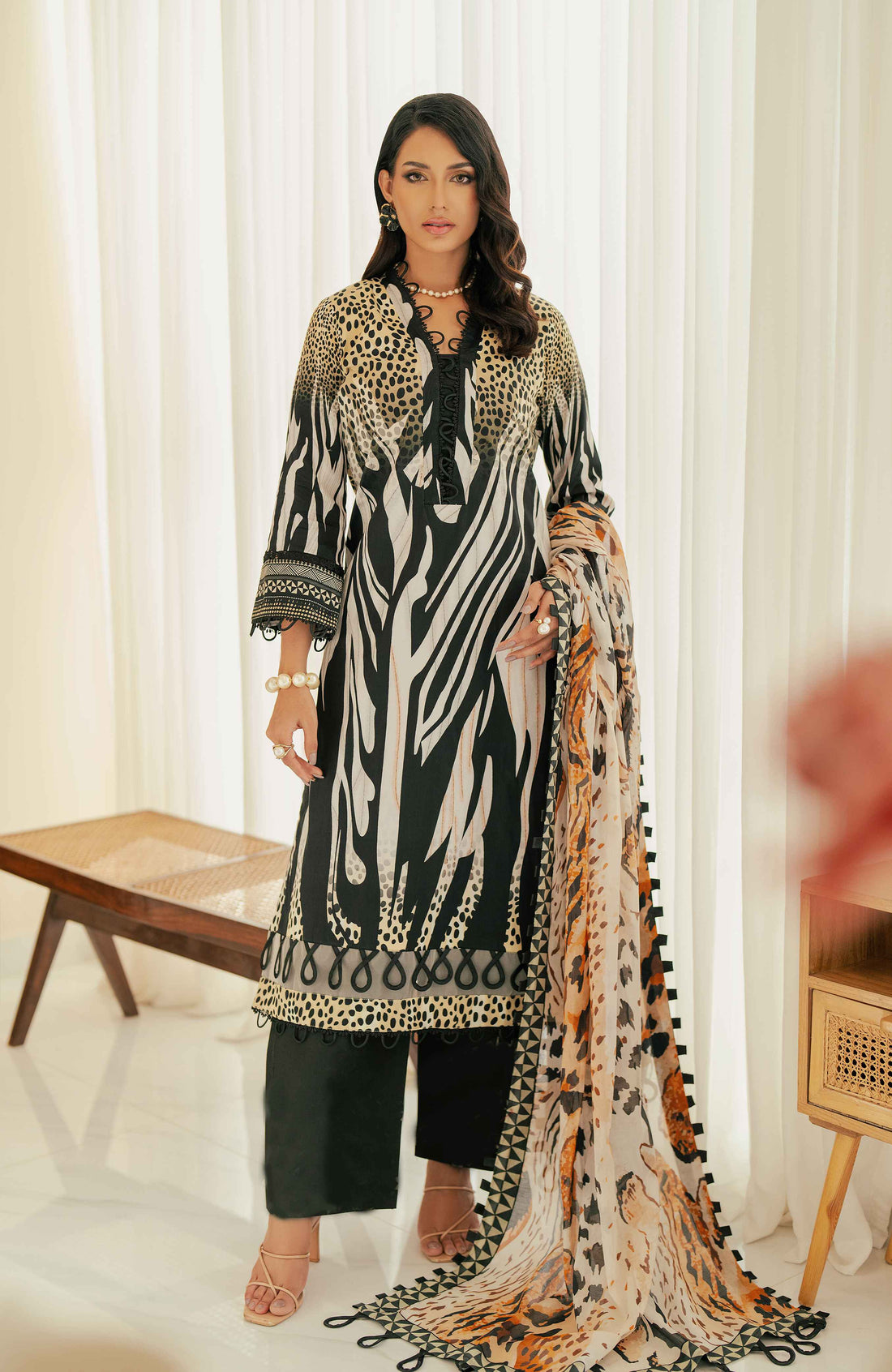 Al Zohaib | Sun Shine Bloom Cotton Silk | SCS-24-08 - Official Al Zohaib stockist in UK - Sakeena London
