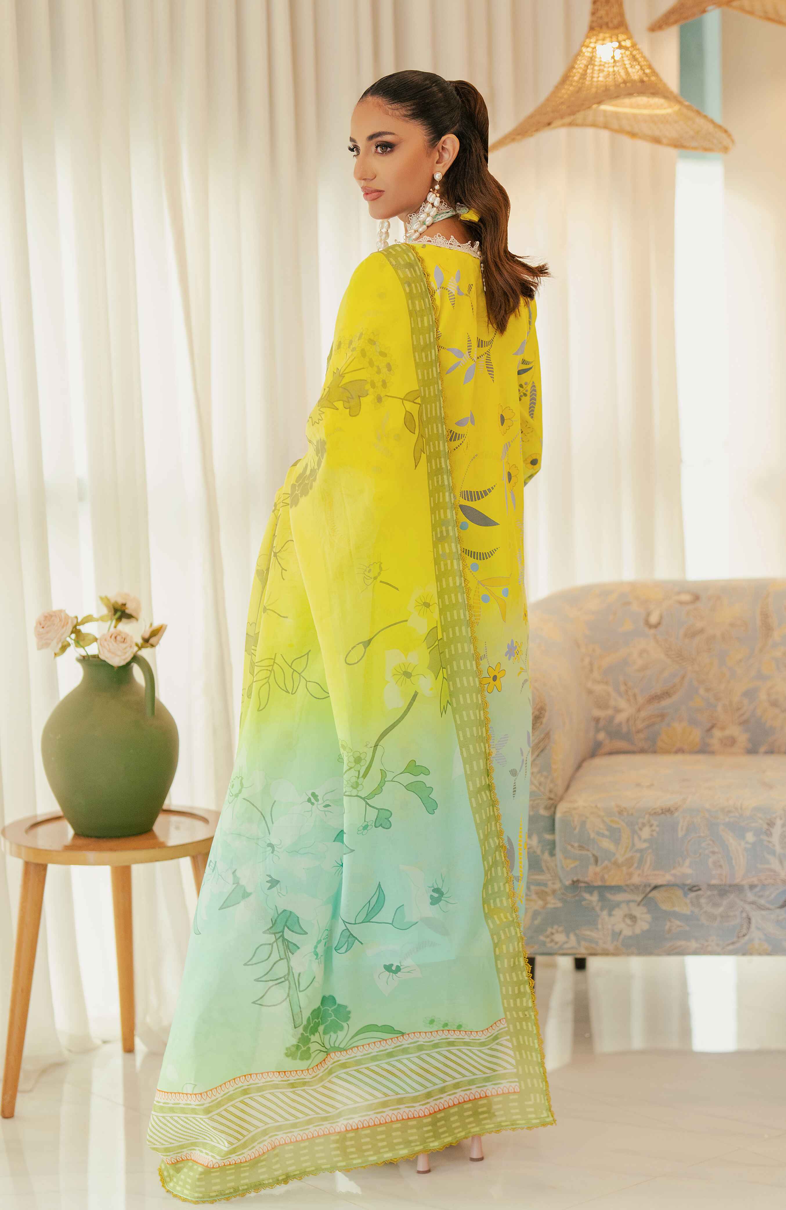 Al Zohaib | Sun Shine Bloom Cotton Silk | SCS-24-09 - Official Al Zohaib stockist in UK - Sakeena London