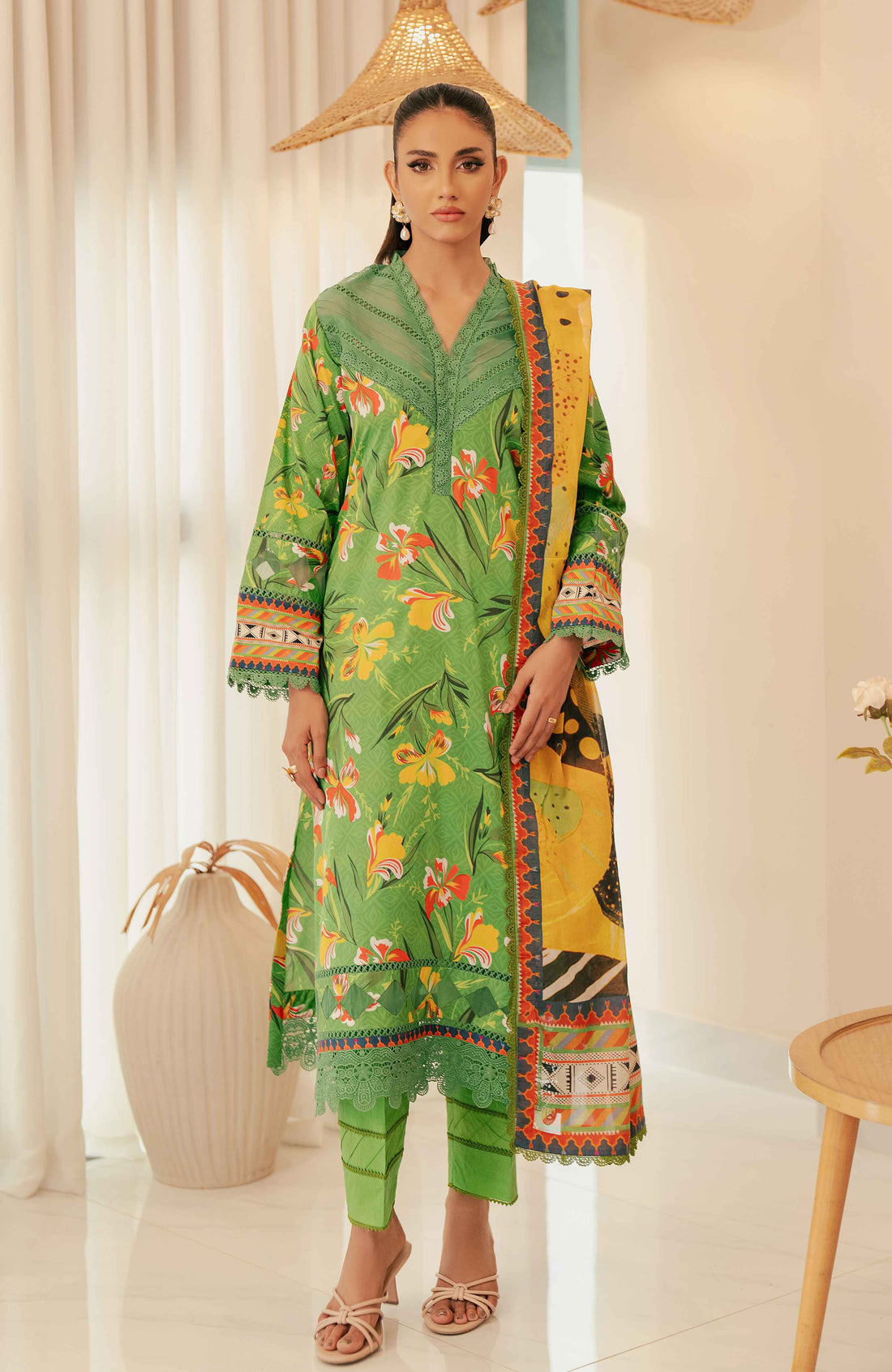 Al Zohaib | Sun Shine Bloom Cotton Silk | SCS-24-11 - Official Al Zohaib stockist in UK - Sakeena London