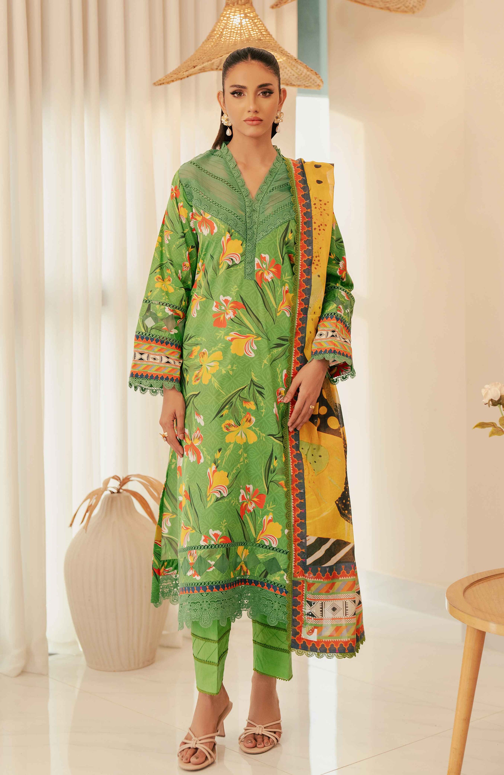 Al Zohaib | Sun Shine Bloom Cotton Silk | SCS-24-11 - Official Al Zohaib stockist in UK - Sakeena London