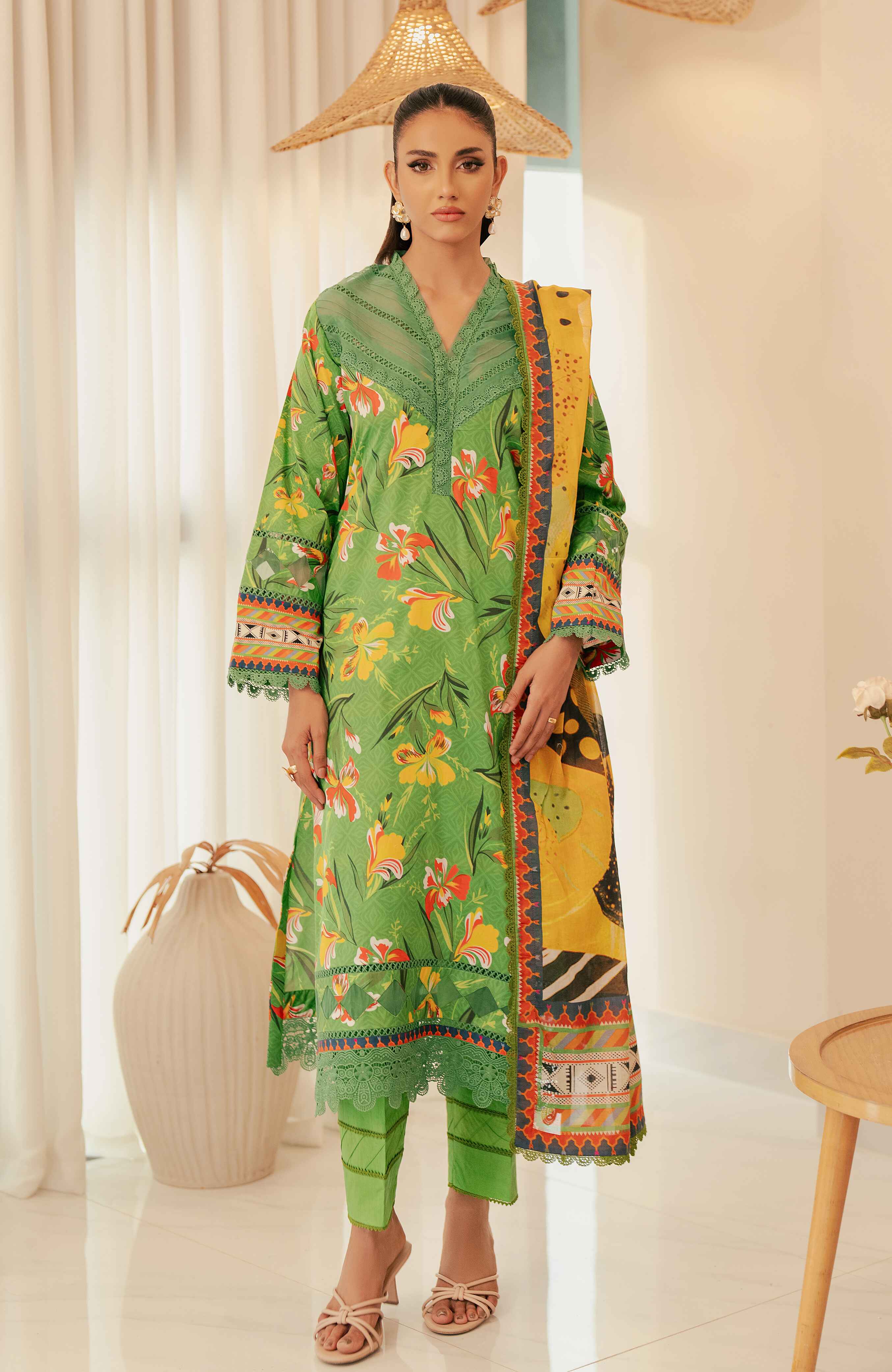 Al Zohaib | Sun Shine Bloom Cotton Silk | SCS-24-11 - Official Al Zohaib stockist in UK - Sakeena London