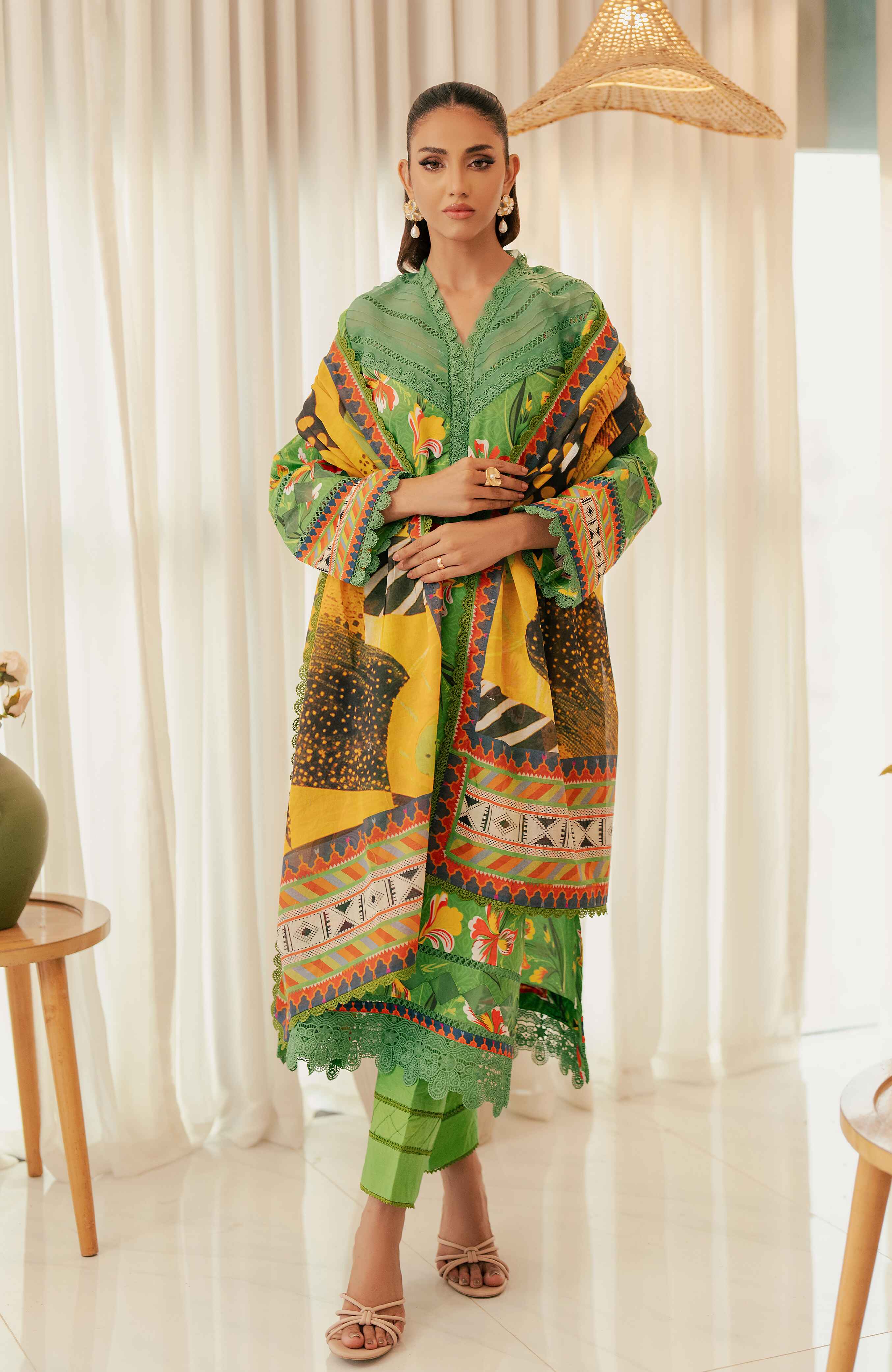 Al Zohaib | Sun Shine Bloom Cotton Silk | SCS-24-11 - Official Al Zohaib stockist in UK - Sakeena London