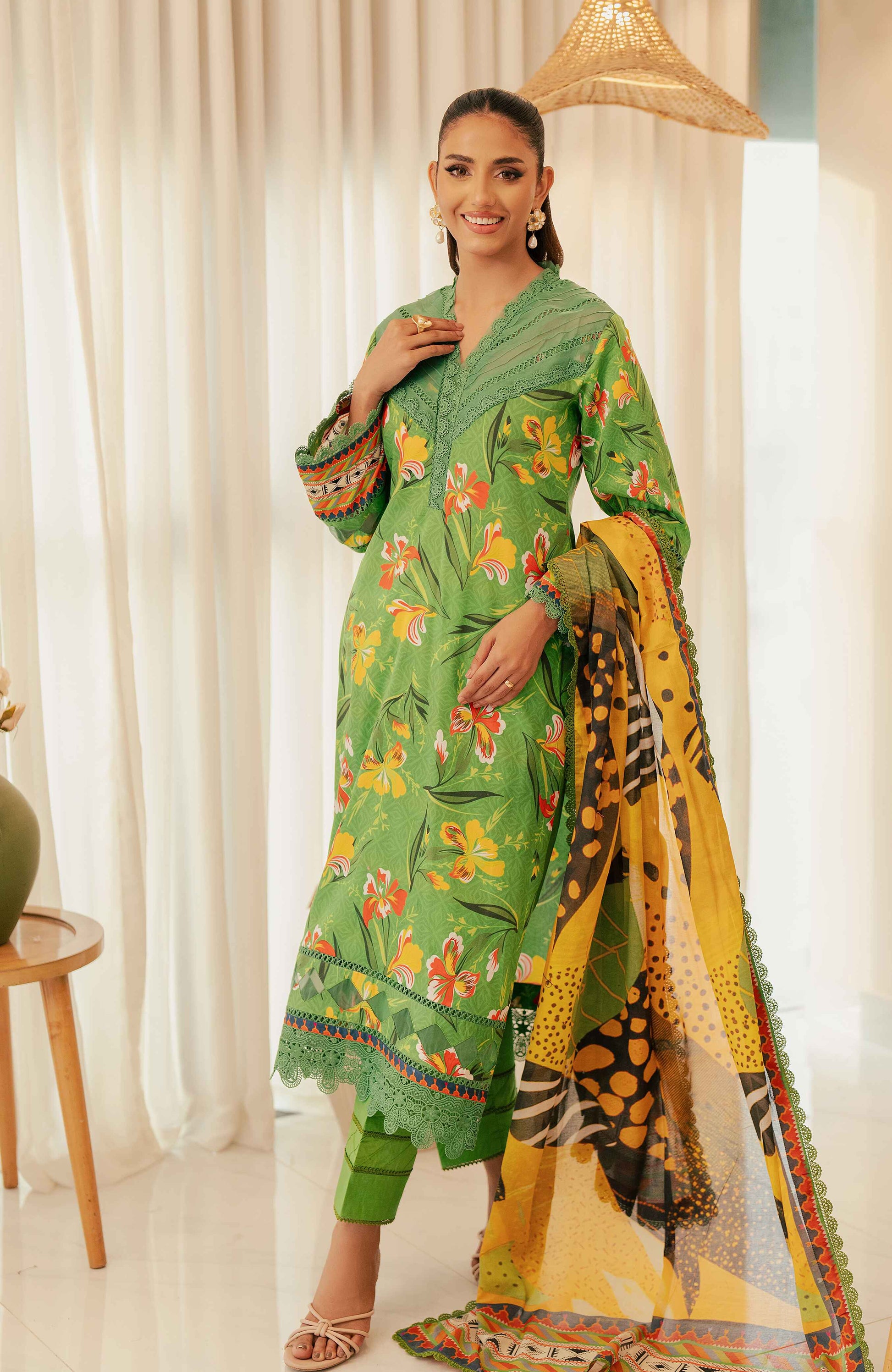 Al Zohaib | Sun Shine Bloom Cotton Silk | SCS-24-11 - Official Al Zohaib stockist in UK - Sakeena London