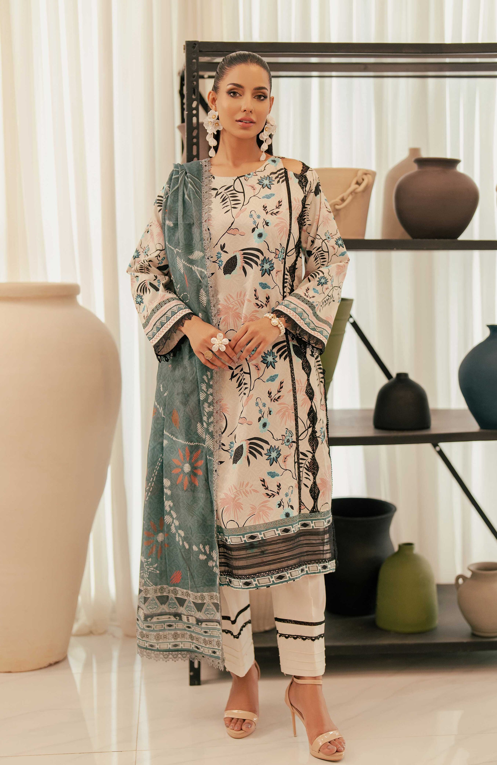 Al Zohaib | Sun Shine Bloom Cotton Silk | SCS-24-12 - Official Al Zohaib stockist in UK - Sakeena London