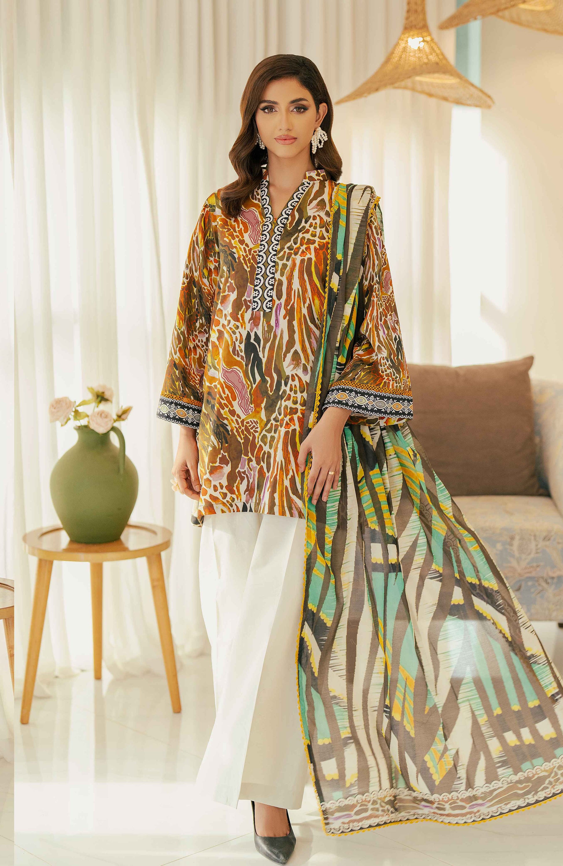 Al Zohaib | Sun Shine Bloom Cotton Silk | SCS-24-01 - Official Al Zohaib stockist in UK - Sakeena London