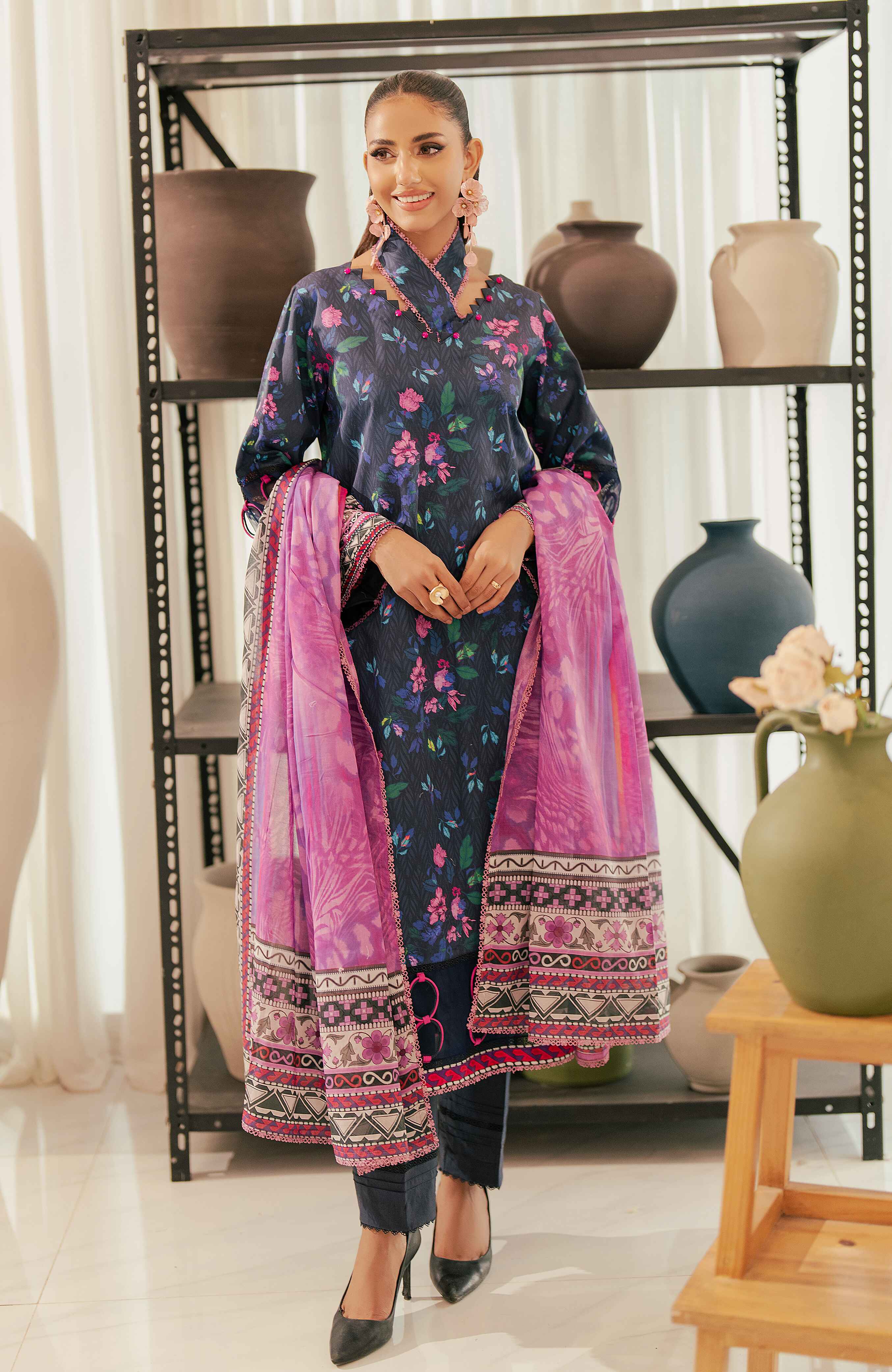 Al Zohaib | Sun Shine Bloom Cotton Silk | SCS-24-13 - Official Al Zohaib stockist in UK - Sakeena London