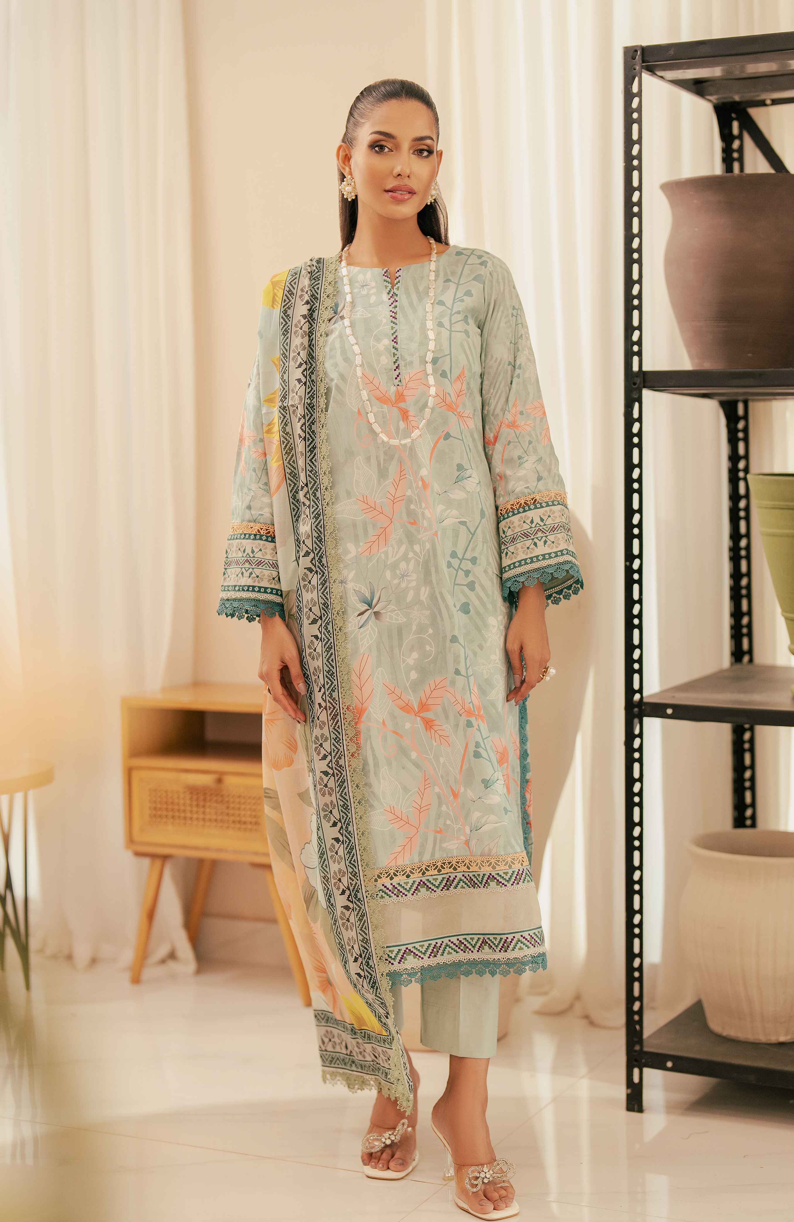 Al Zohaib | Sun Shine Bloom Cotton Silk | SCS-24-15 - Official Al Zohaib stockist in UK - Sakeena London