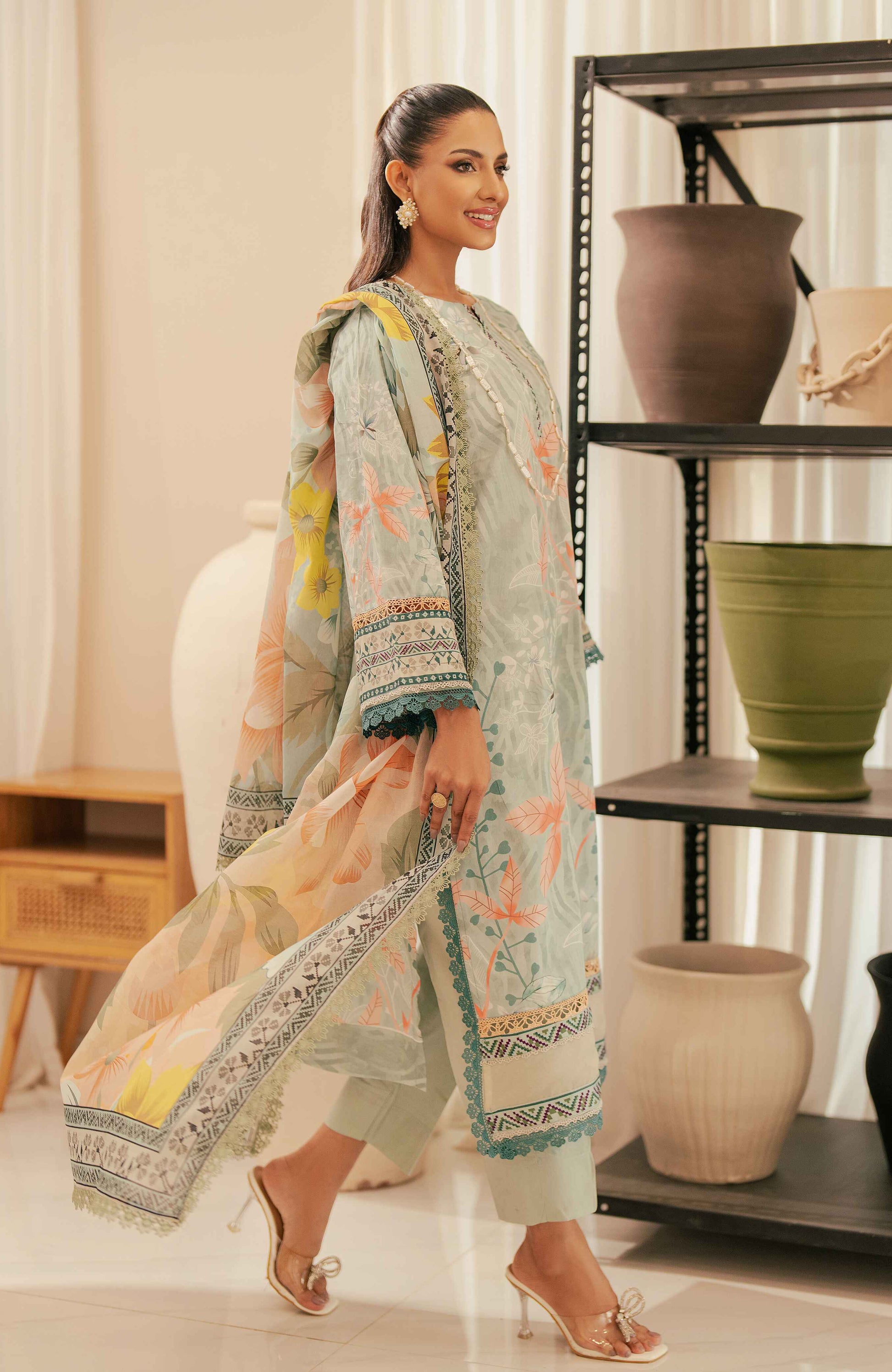Al Zohaib | Sun Shine Bloom Cotton Silk | SCS-24-15 - Official Al Zohaib stockist in UK - Sakeena London