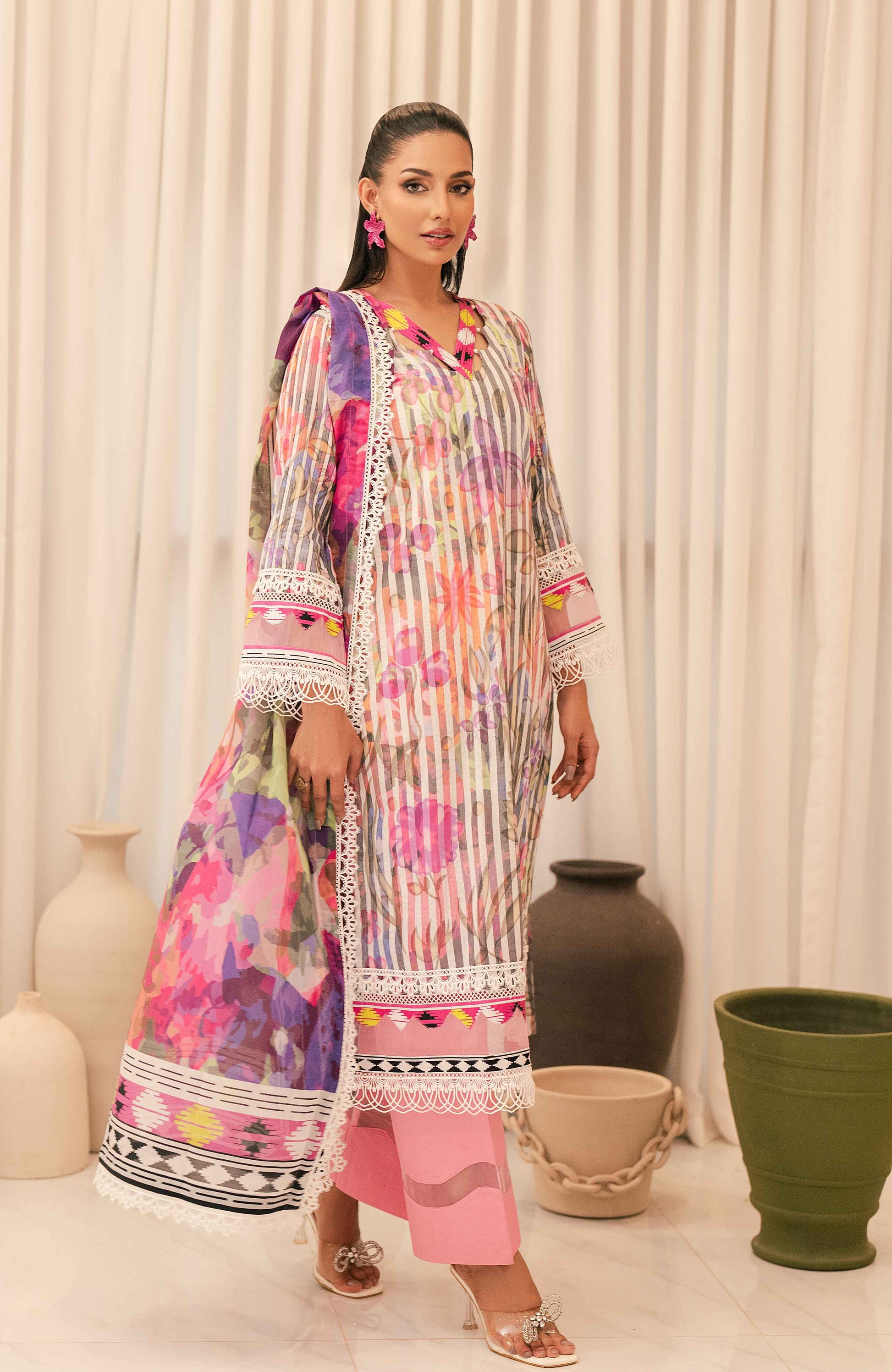 Al Zohaib | Sun Shine Bloom Cotton Silk | SCS-24-02 - Official Al Zohaib stockist in UK - Sakeena London